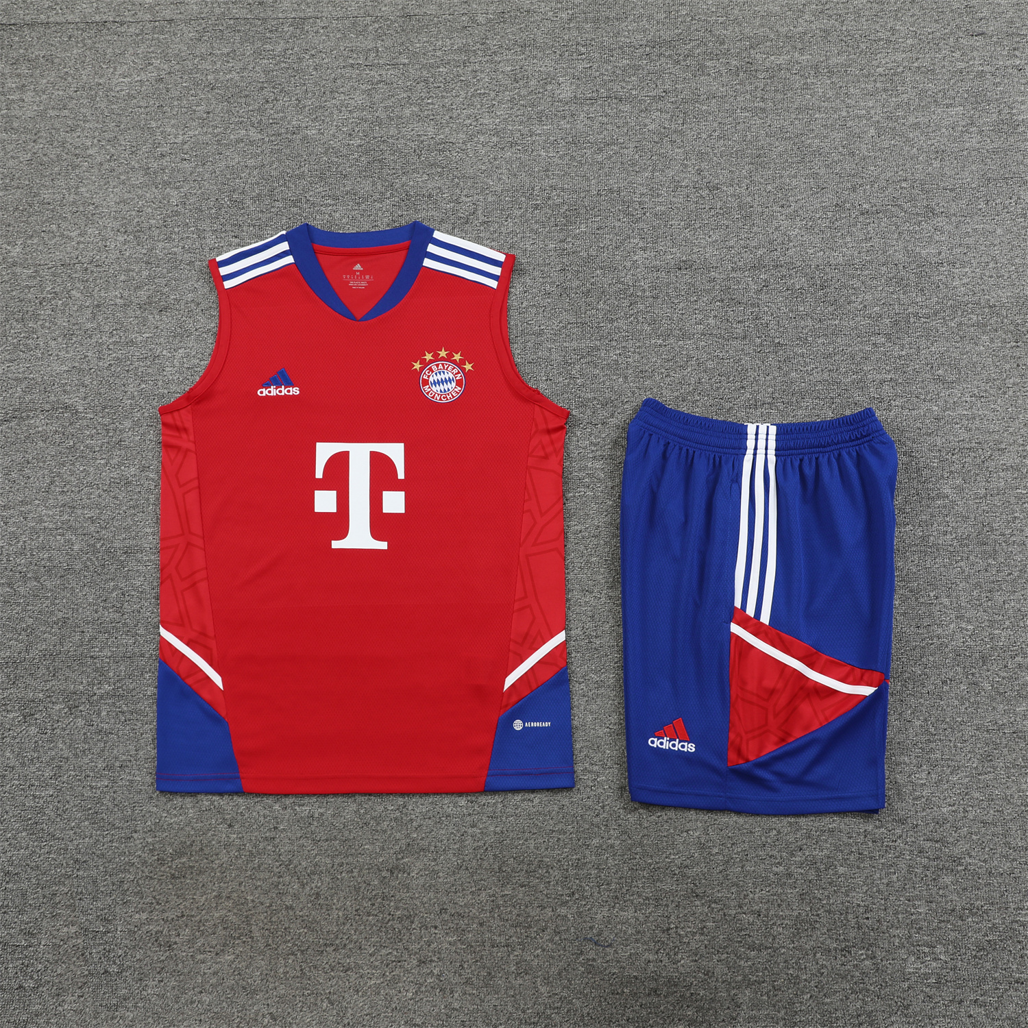 Bayern Munich 23-24 Red BlueTraining Vest Suit:football jersey mysite: unitedjerseyfootball 邓江浪:football