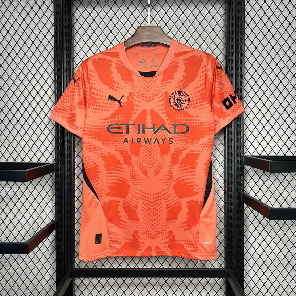 SIUjerseys-Manchester City 24-25 Orange Goalkeeper Jersey - Fans Version