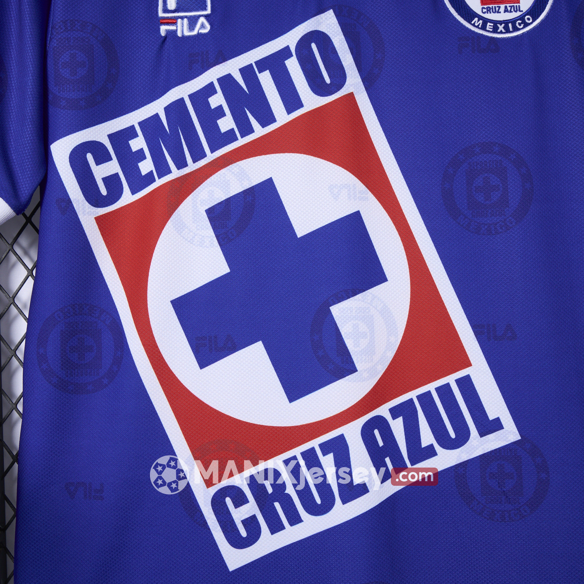 ManixJersey.com | Retro Cruz Azul 1998-99 Home Stadium Jersey - Fans Version -Customize Name, Number and Patch | Worldwide Shipping