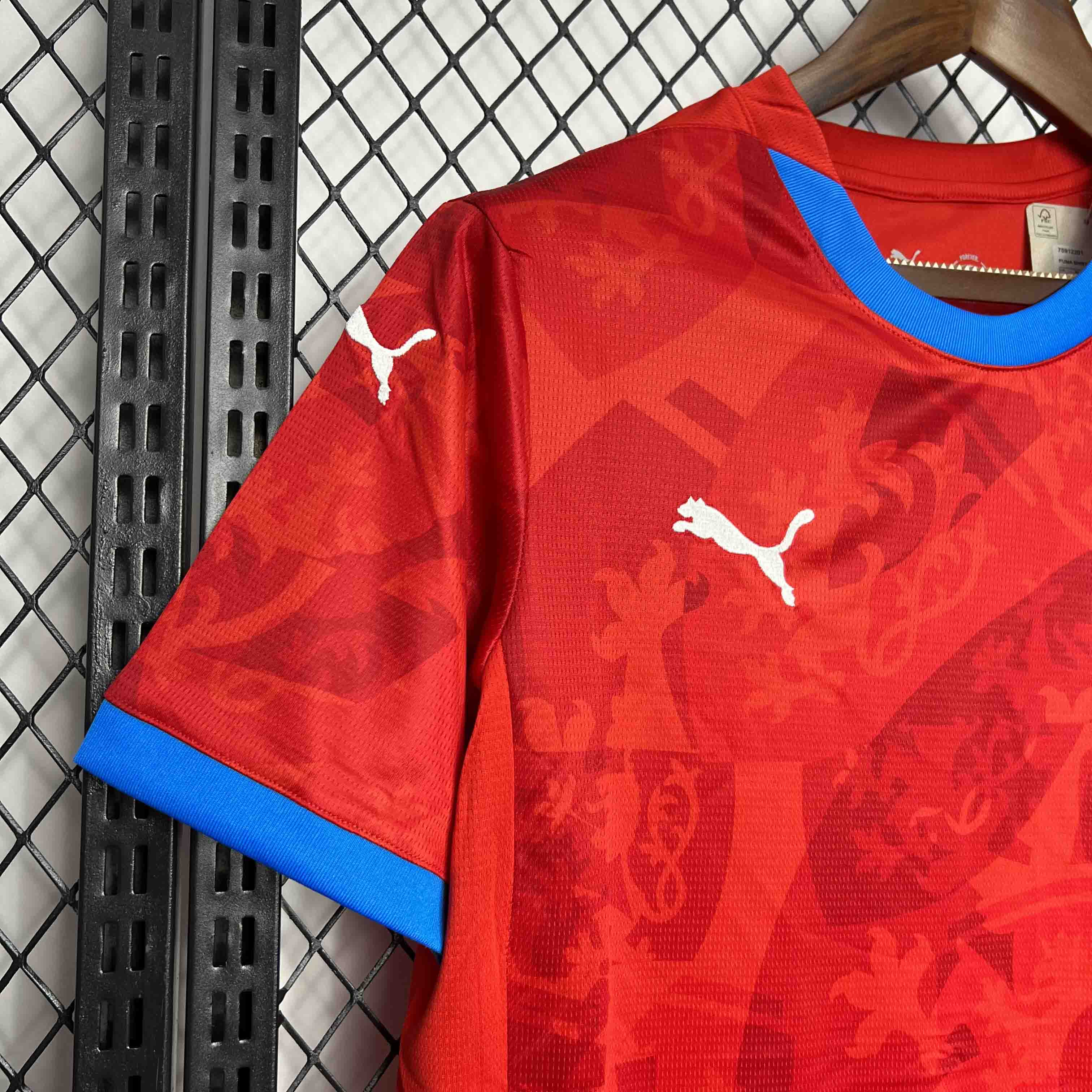 ManixJersey.com | Czech Republic 2024 Home Stadium Jersey - Fans Version -Customize Name, Number and Patch | Worldwide Shipping