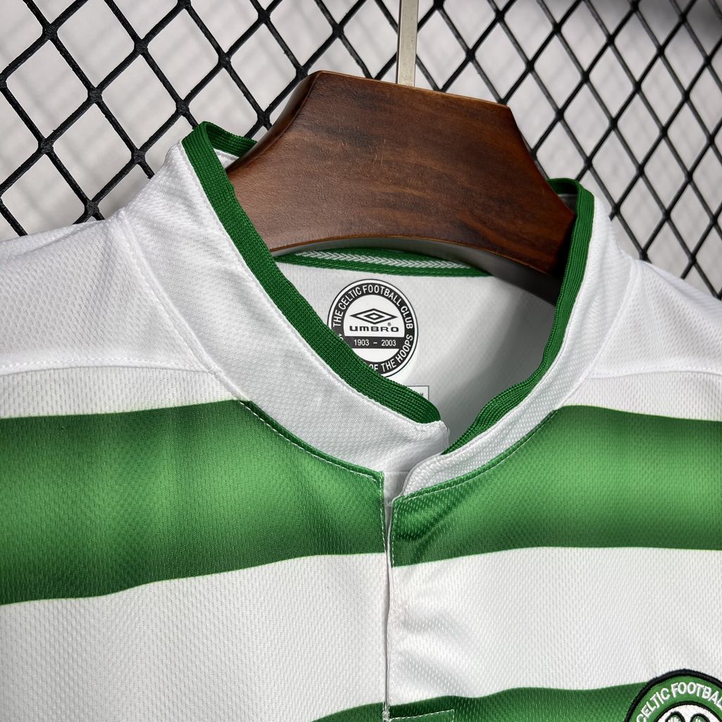Funinjersey-Retro Celtic 2003-04 Home Stadium Jersey