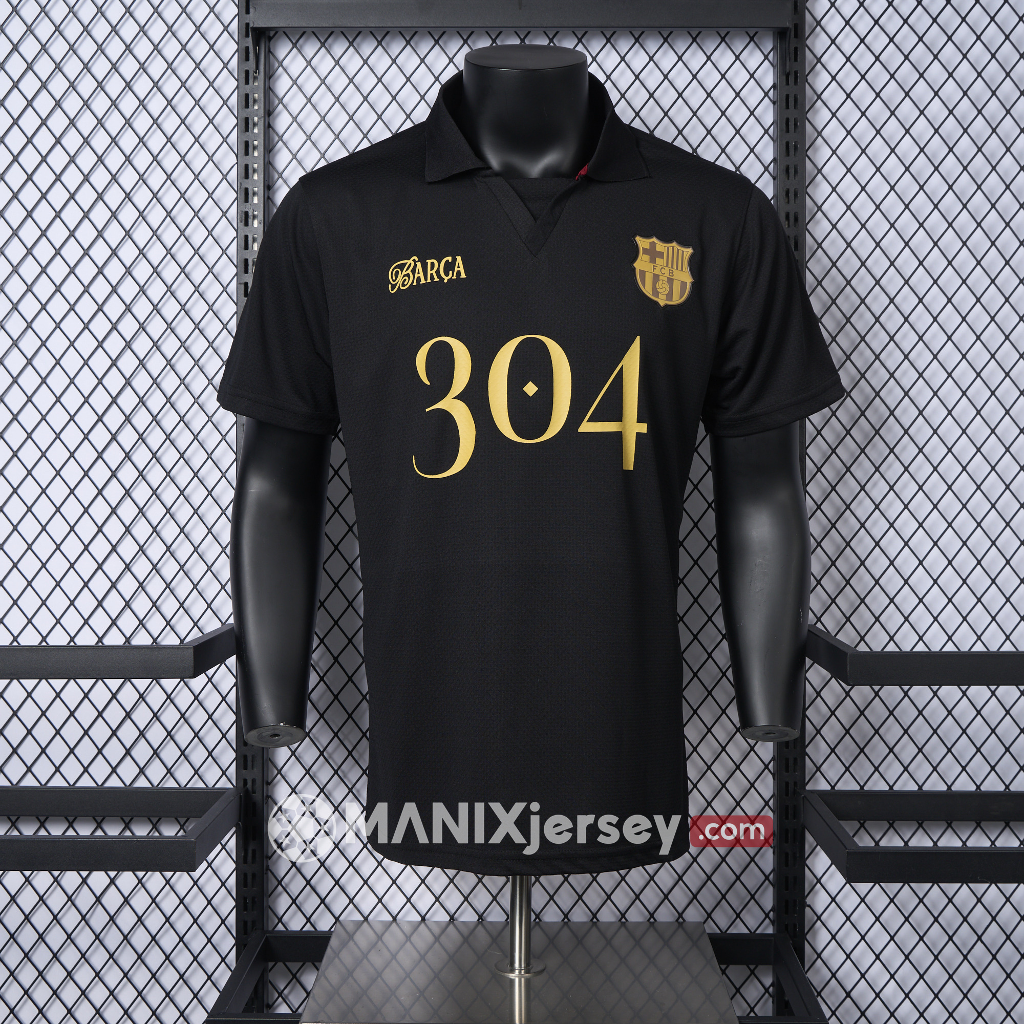 ManixJersey.com | Barcelona 24-25 Yamal Anniversary Black Jersey - Player Version -Customize Name, Number and Patch | Worldwide Shipping