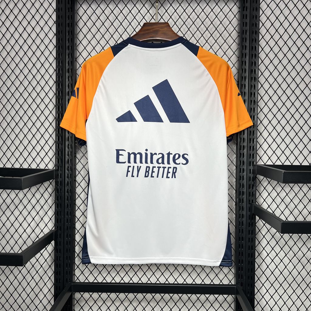 JerseysGala.com | Real Madrid 24-25 White Pre-Match Jersey - Fans Version -Customize Name, Number and Patch | Worldwide Shipping