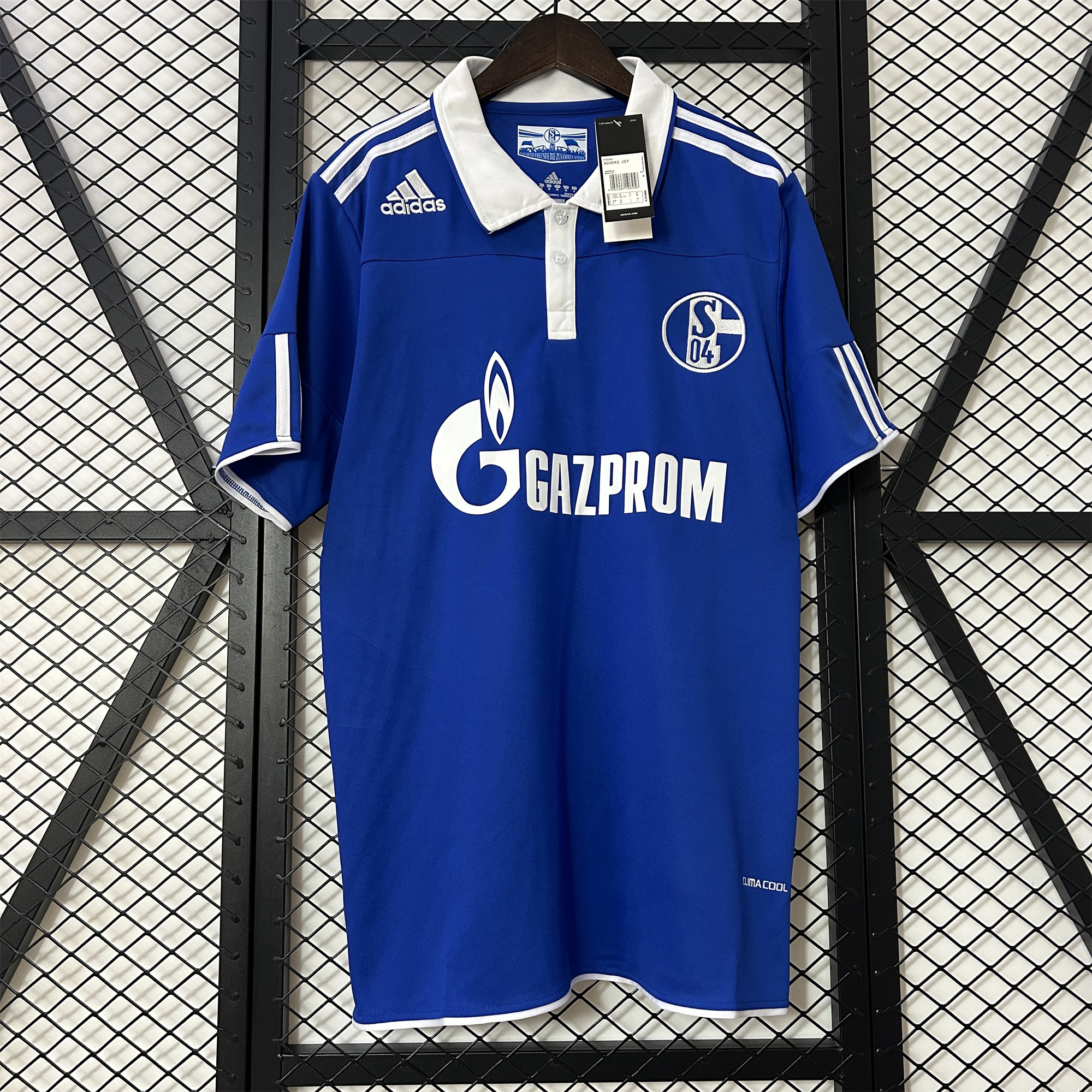 JerseysGala.com | Retro Schalke 04 2010-12 Home Stadium Jersey -Customize Name, Number and Patch | Worldwide Shipping