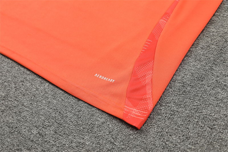 ManixJersey.com | Manchester United 24-25 Short-Sleeve Training Kids Kit - Orange -Customize Name, Number and Patch | Worldwide Shipping