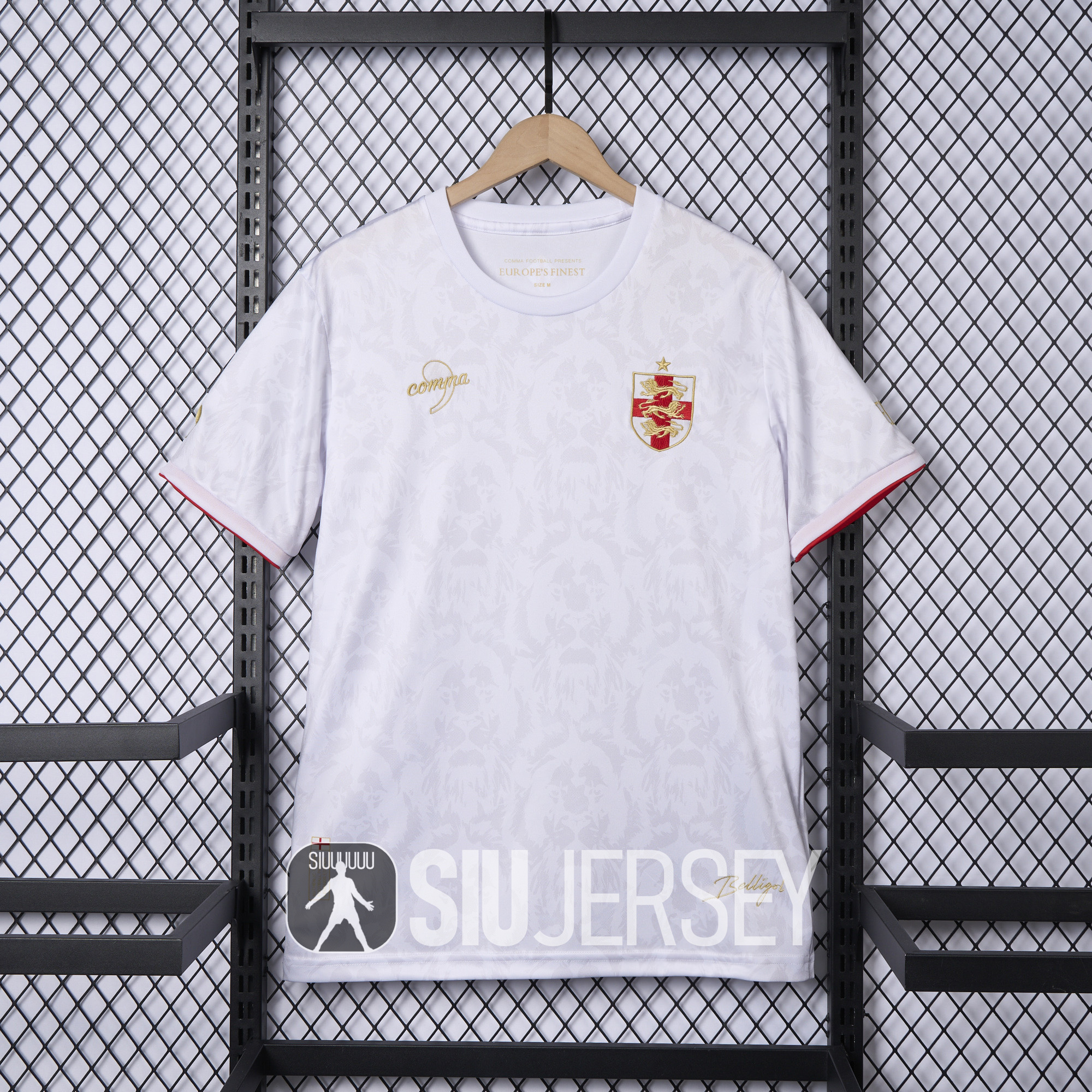 SIUjerseys-England 2024-25 COMMA White Special Edition Jersey - Fans Version