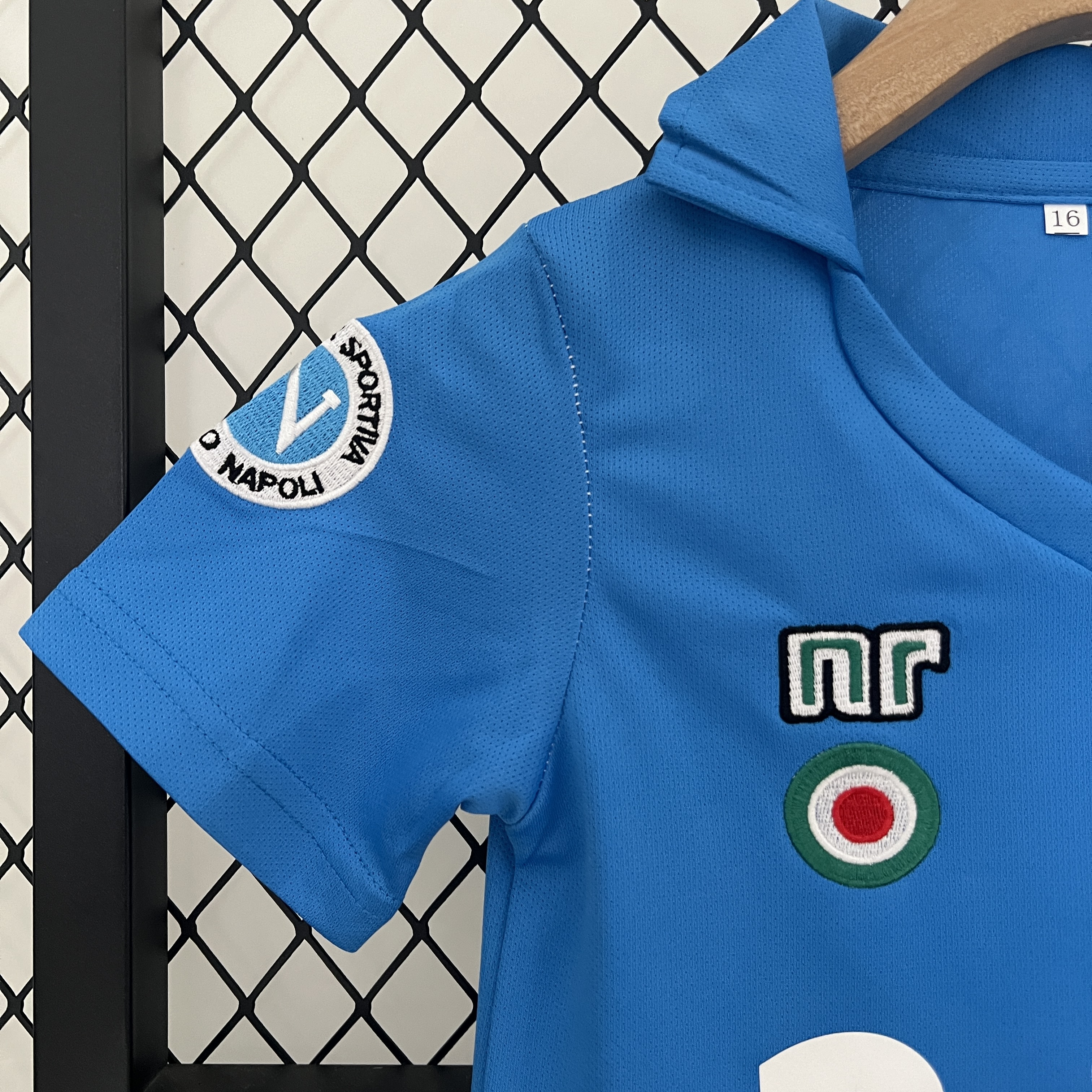 unitedfutballjersey-Retro Napoli 1987-88 Home Stadium Kids Kit