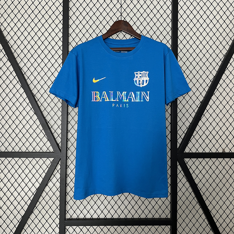 SIUjerseys-Barcelona X BALMAIN Special Edition Shirt
