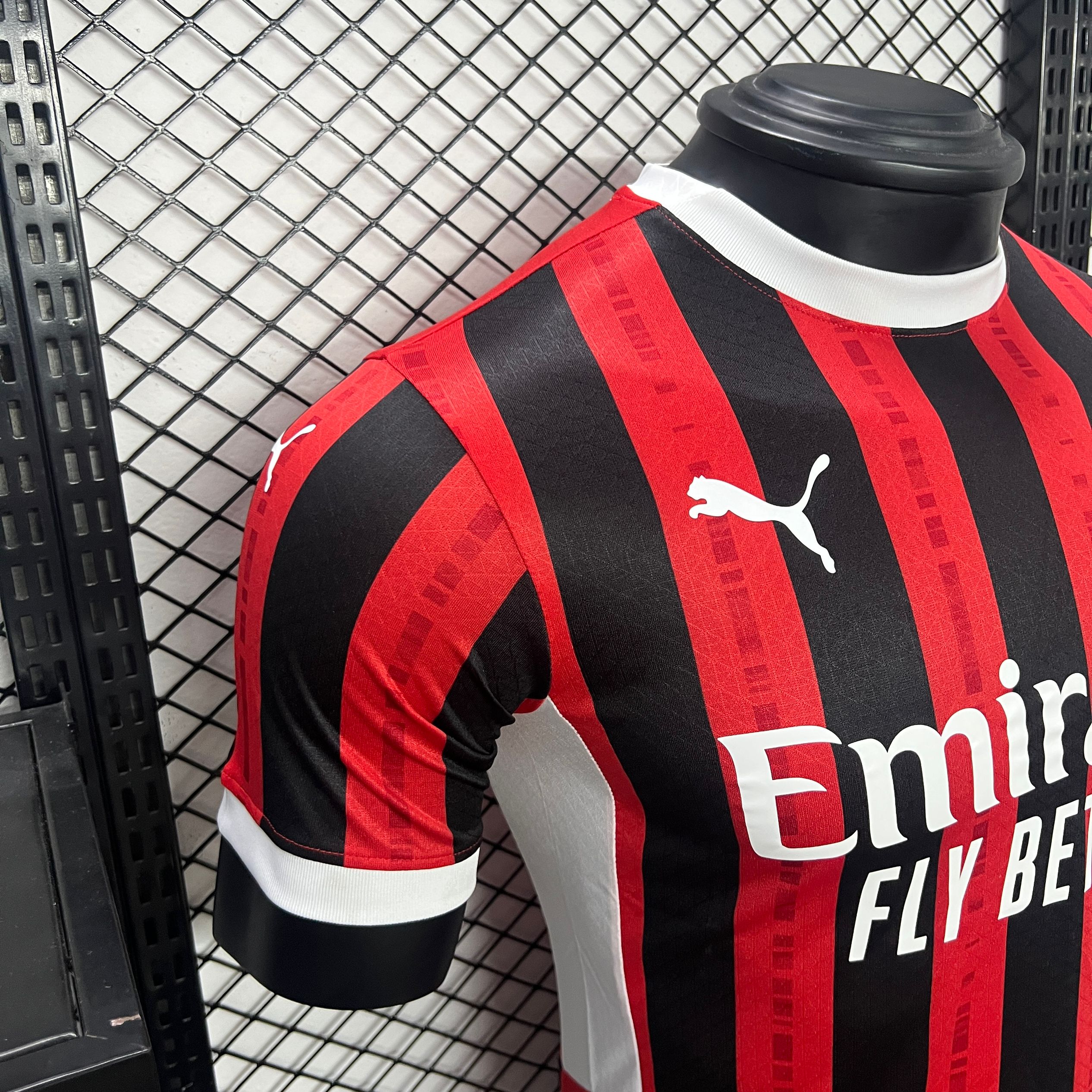 ManixJersey.com | AC Milan 24-25 Home Stadium Jersey - Player Version -Customize Name, Number and Patch | Worldwide Shipping