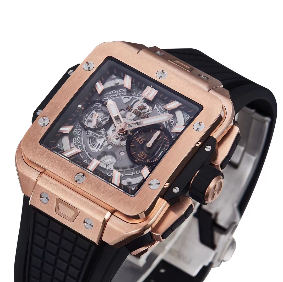 brand Hublot Square Bang 42mm Top Swiss movement luxury watch for sale – NeveReL