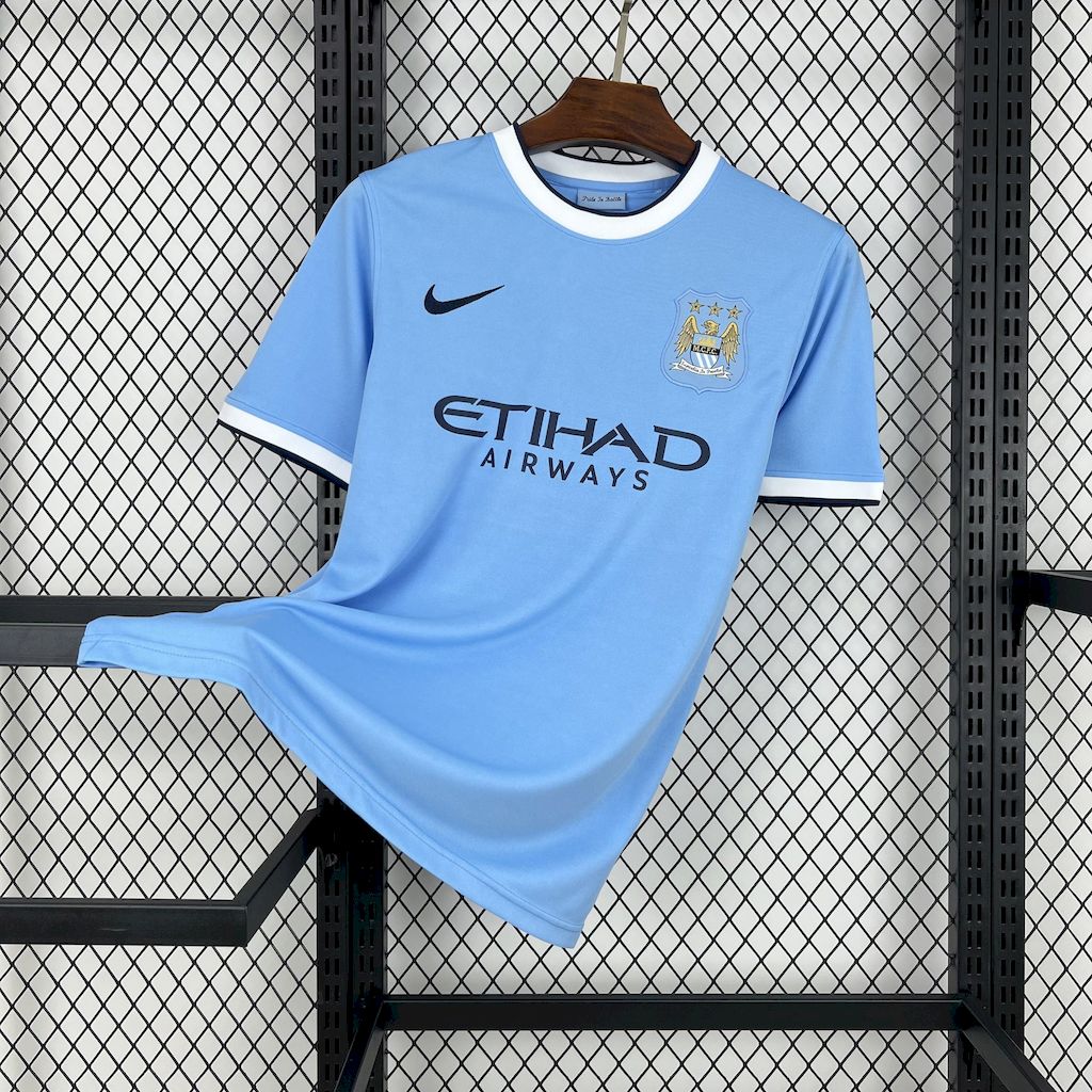 SIUjerseys-Retro Manchester City 2013-14 Home Jersey