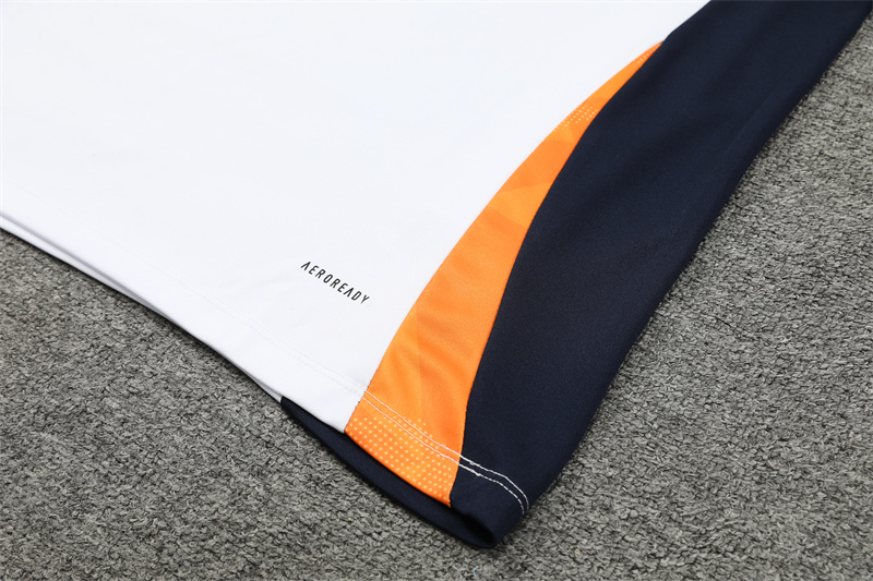JerseysGala.com | Real Madrid 24-25 Long Sleeve Training Set - White -Customize Name, Number and Patch | Worldwide Shipping