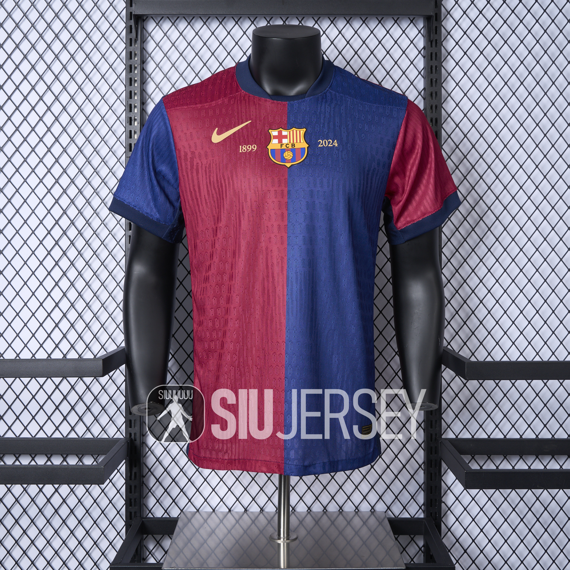 SIUjerseys-Barcelona 24-25 Home Unsponsored Anniversary Jersey - Player Version