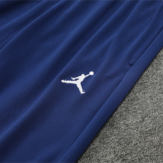 JerseysGala.com | Paris Saint-Germain PSG 24-25 Kids Long Sleeve Training Set - Royal Blue -Customize Name, Number and Patch | Worldwide Shipping