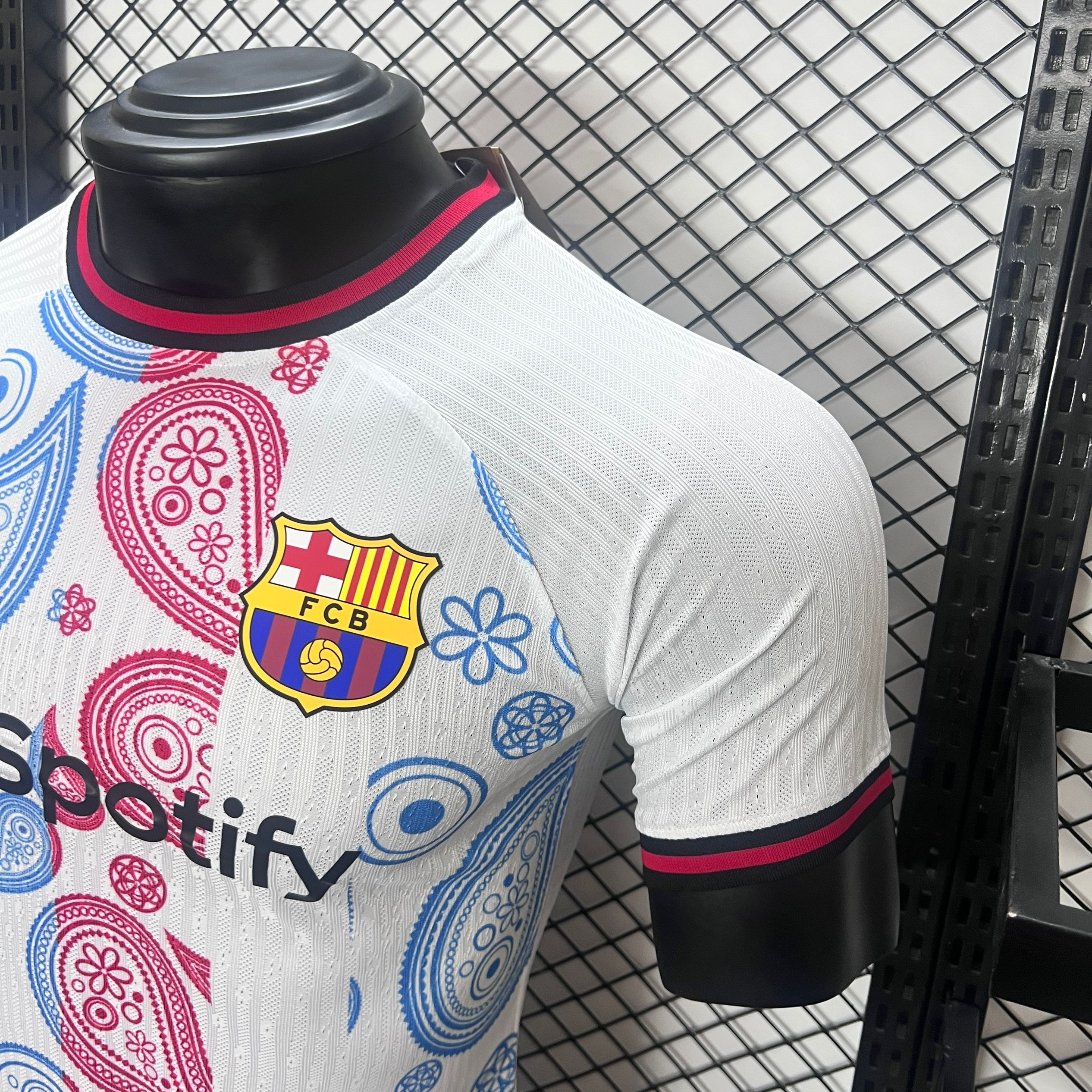ManixJersey.com | Barcelona 24-25 White Speical Jersey - Player Version -Customize Name, Number and Patch | Worldwide Shipping