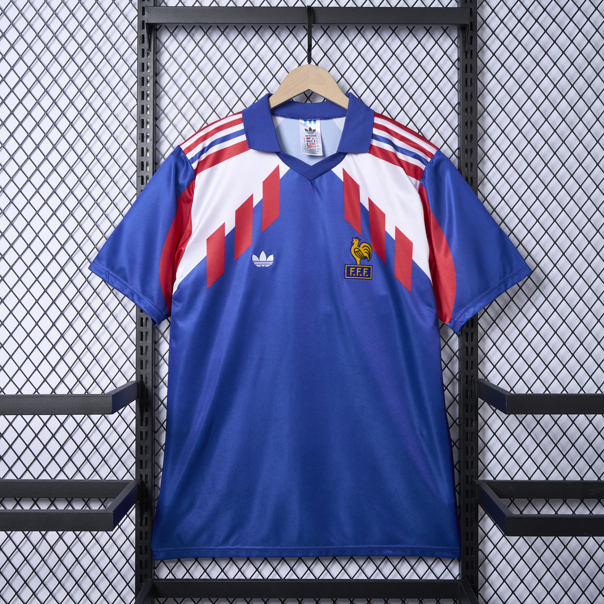 SIUjerseys-Retro France 1990 Home Stadium Jersey