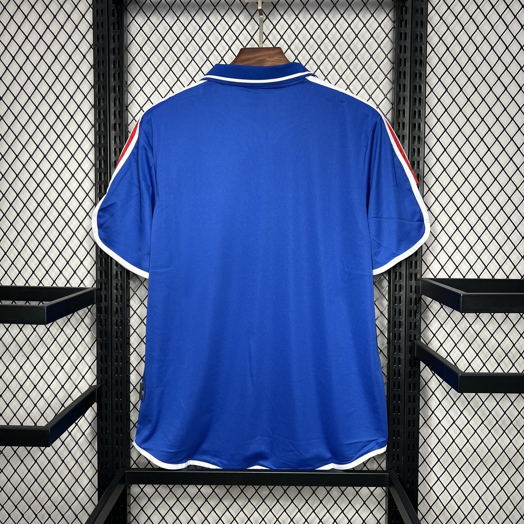 ManixJersey.com | Retro France 2000 Home Stadium Jersey -Customize Name, Number and Patch | Worldwide Shipping