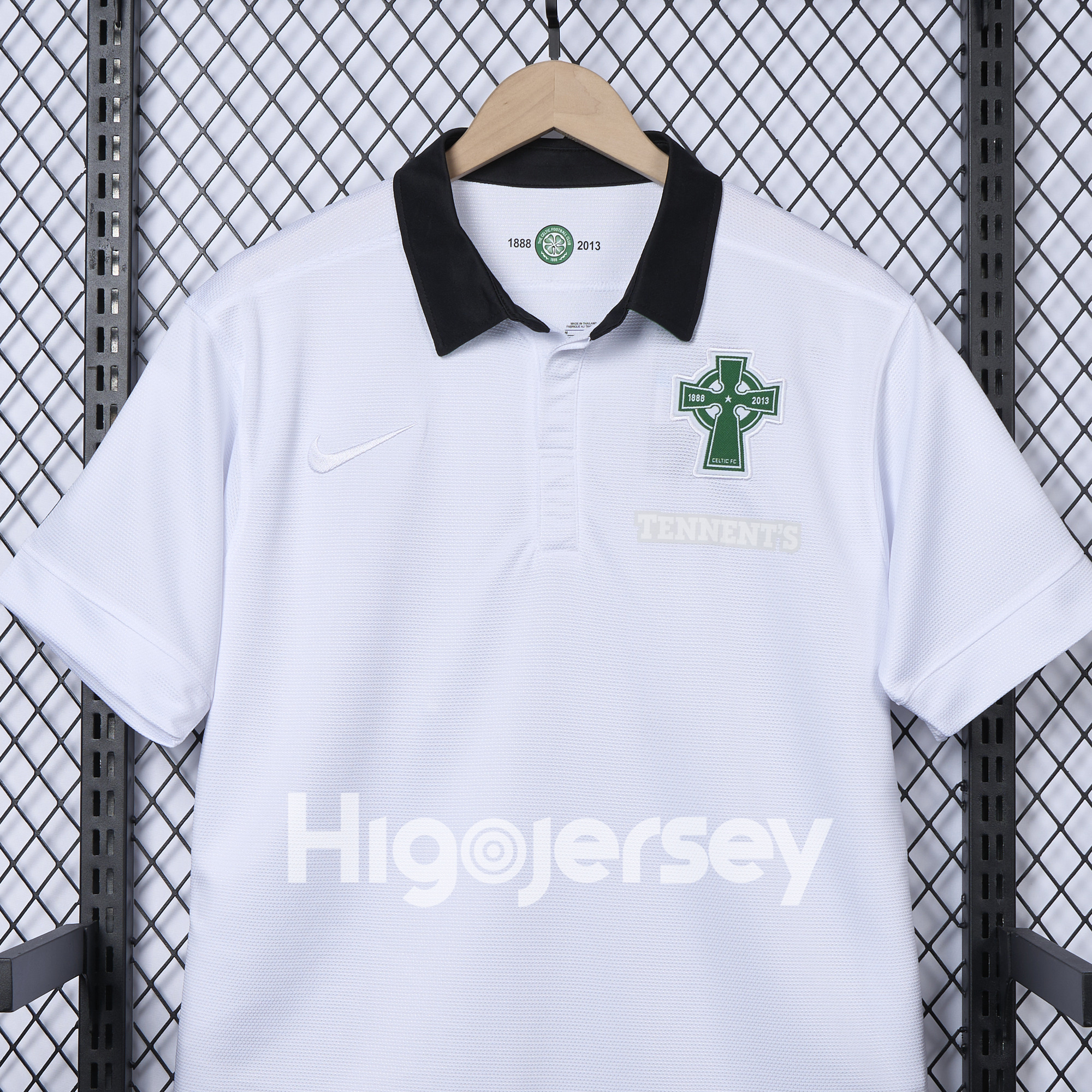 Higojerseys-Retro Celtic 2012-13 Third 125th Anniversary White POLO Shirt