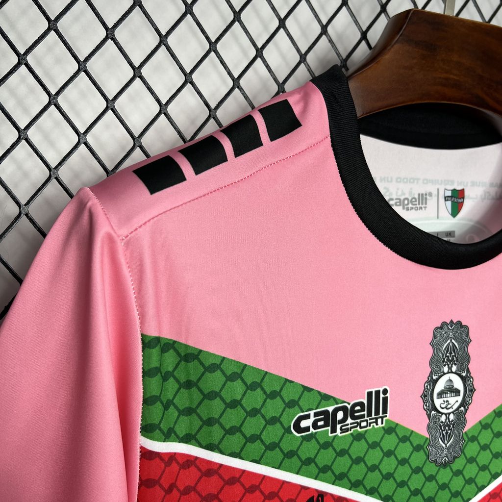 SIUjerseys-Club Deportivo Palestino 24-25 Pink Graffiti Jersey - Fans Version