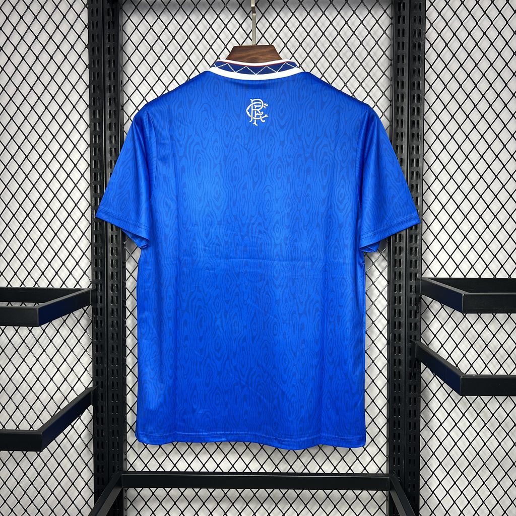 GlobeJersey-Retro Glasgow Rangers 1990-92 Home Stadium Jersey