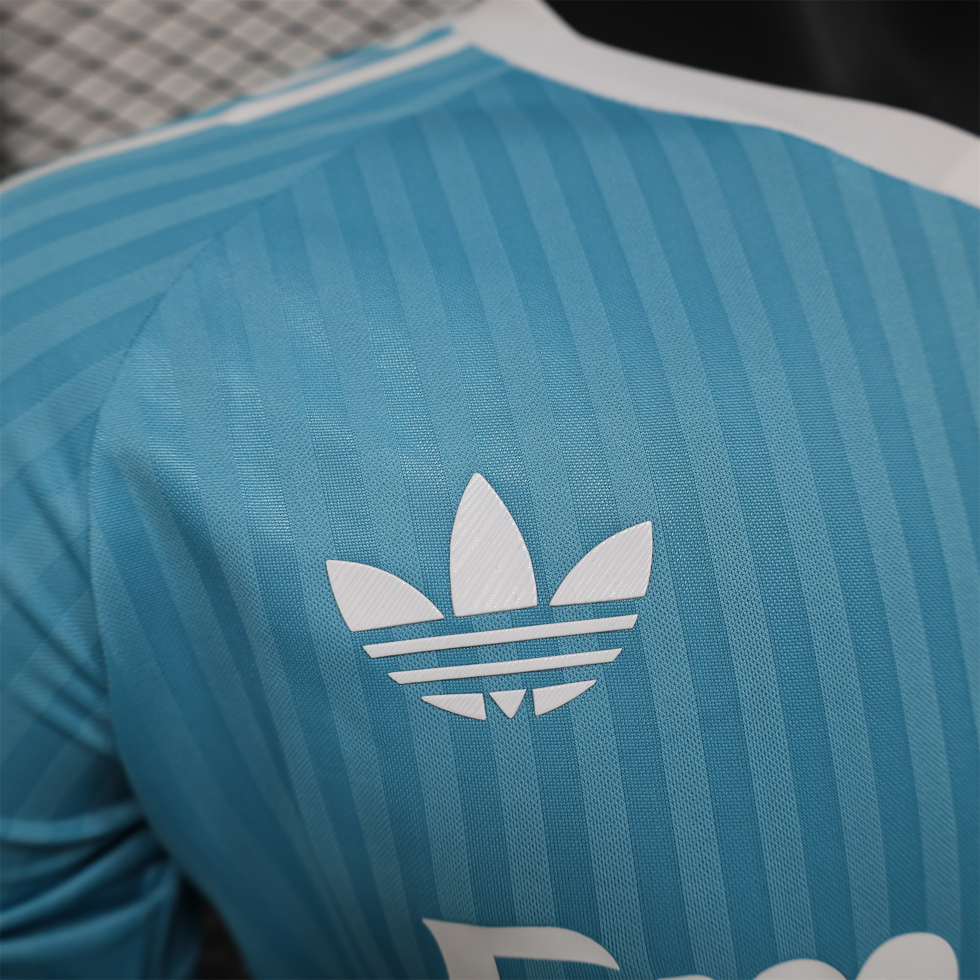 SIUjerseys-Arsenal 24-25 Sky Blue Trefoil Vintage Jersey - Player Version