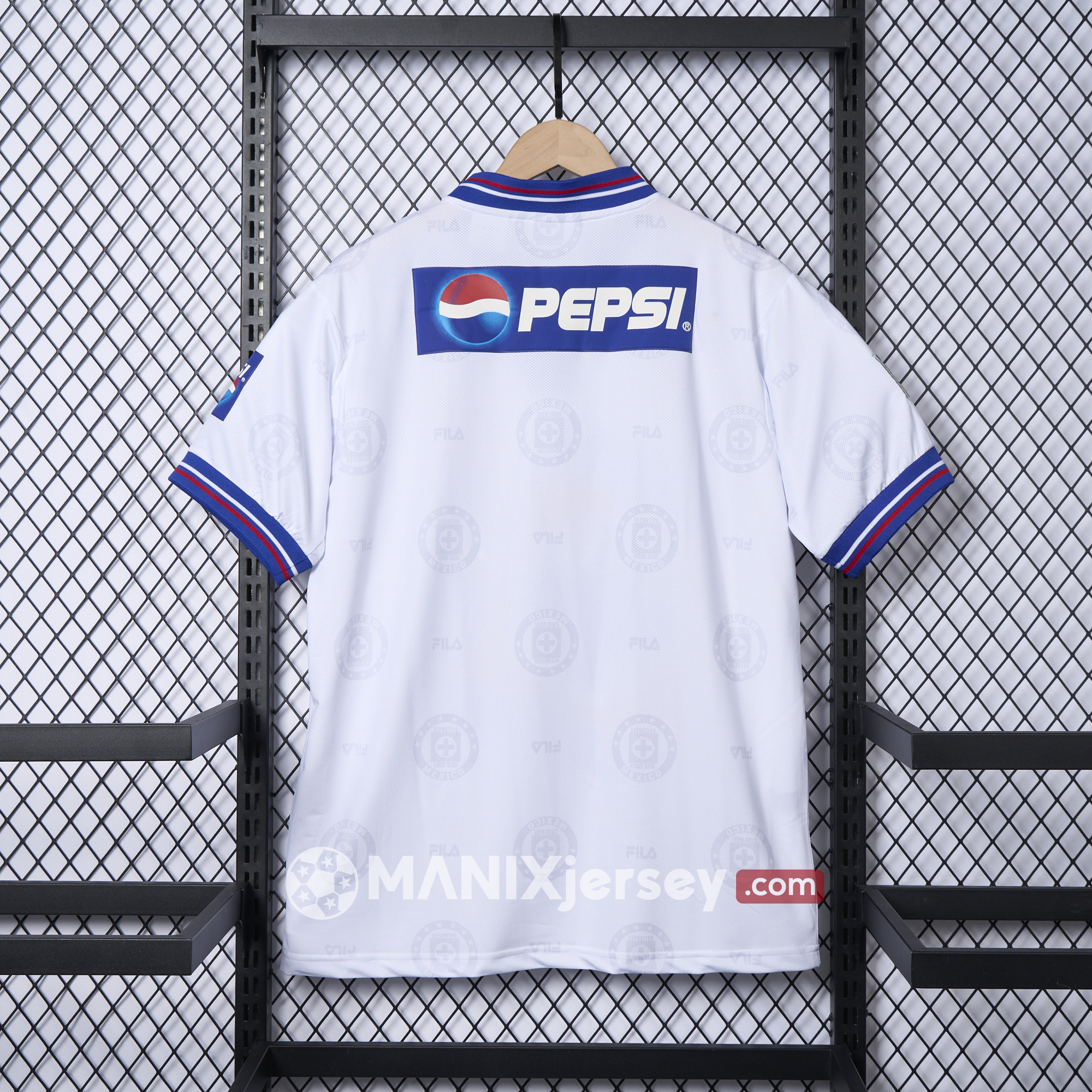 ManixJersey.com | Retro Cruz Azul 1998-99 Away Jersey - Fans Version -Customize Name, Number and Patch | Worldwide Shipping