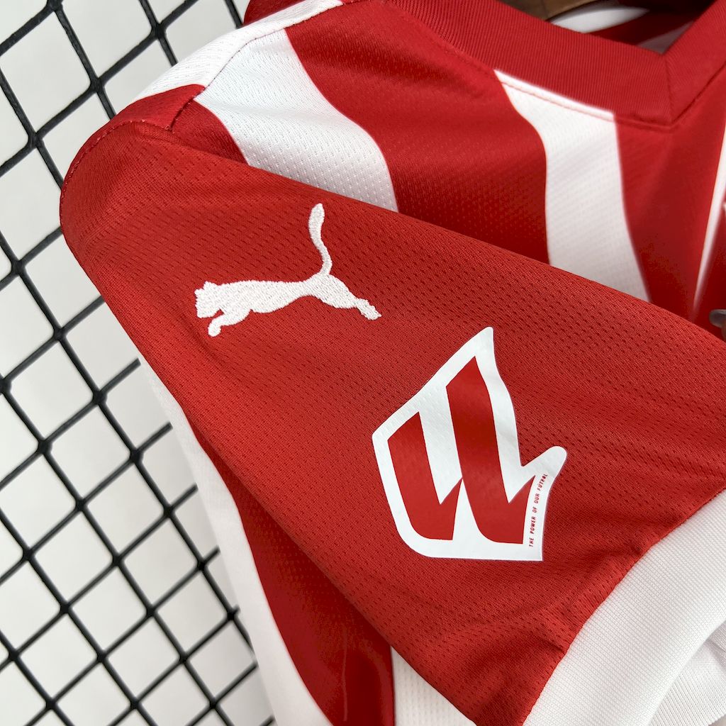 ManixJersey.com | Sporting de Gijon 24-25 Home Kids Kit -Customize Name, Number and Patch | Worldwide Shipping