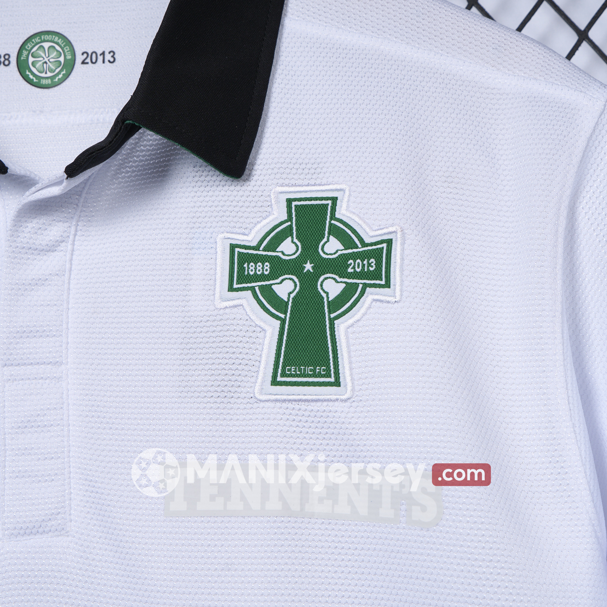 ManixJersey.com | Retro Celtic 2012-13 Third 125th Anniversary White POLO Shirt -Customize Name, Number and Patch | Worldwide Shipping