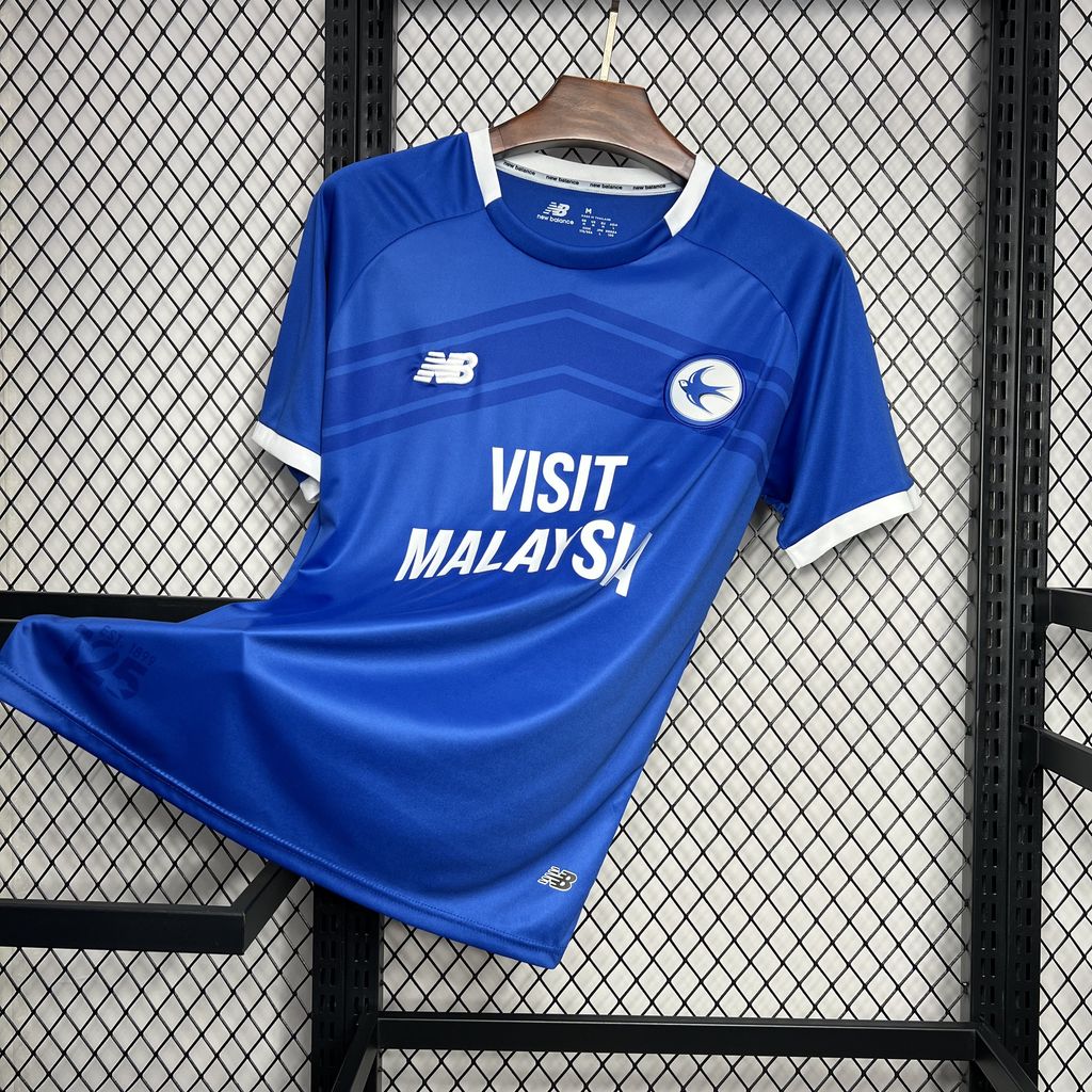 unitedfutballjersey-Cardiff City 24-25 Home Stadium Jersey - Fans Version