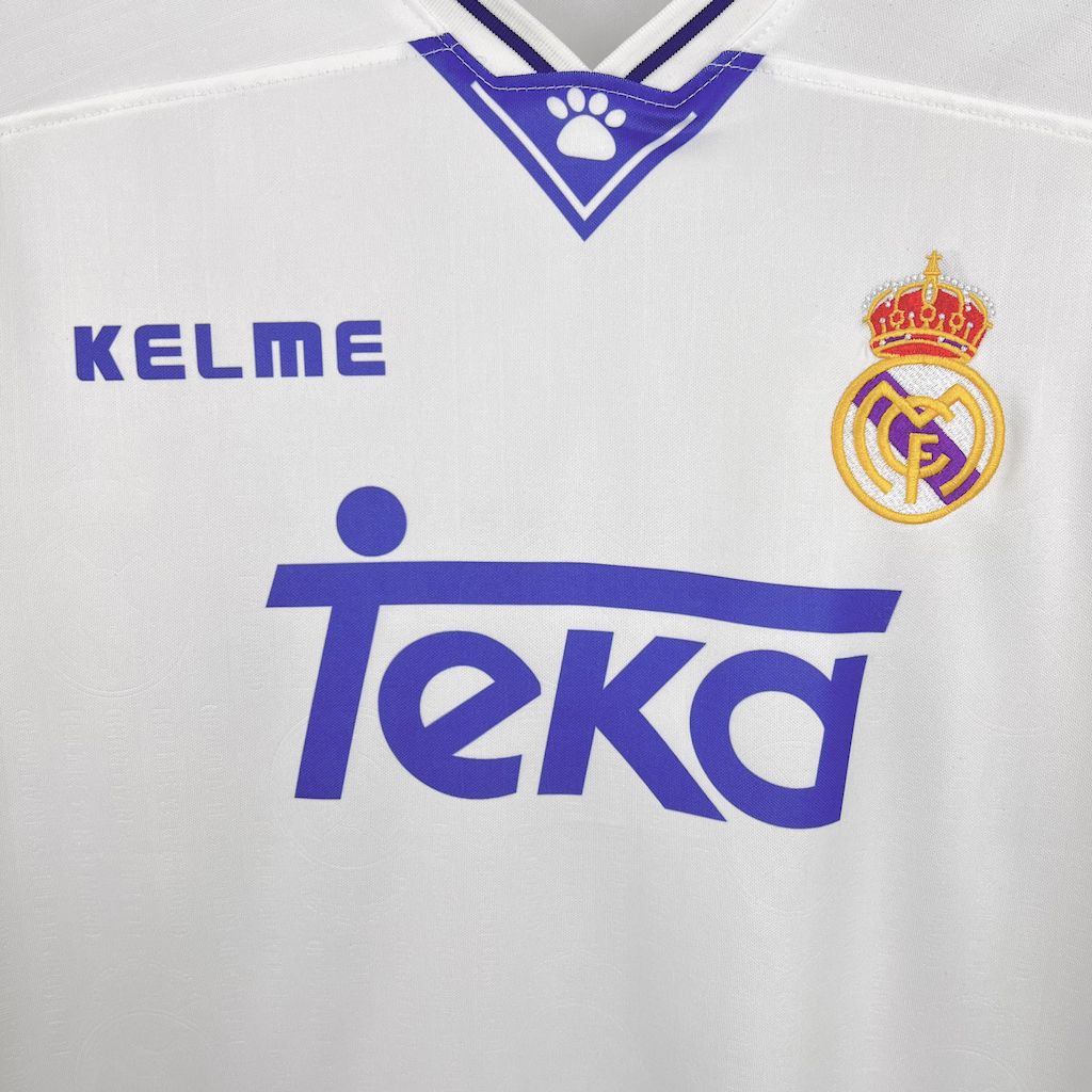 JerseysGala.com | Retro Real Madrid 96-97 Home Stadium Jersey -Customize Name, Number and Patch | Worldwide Shipping