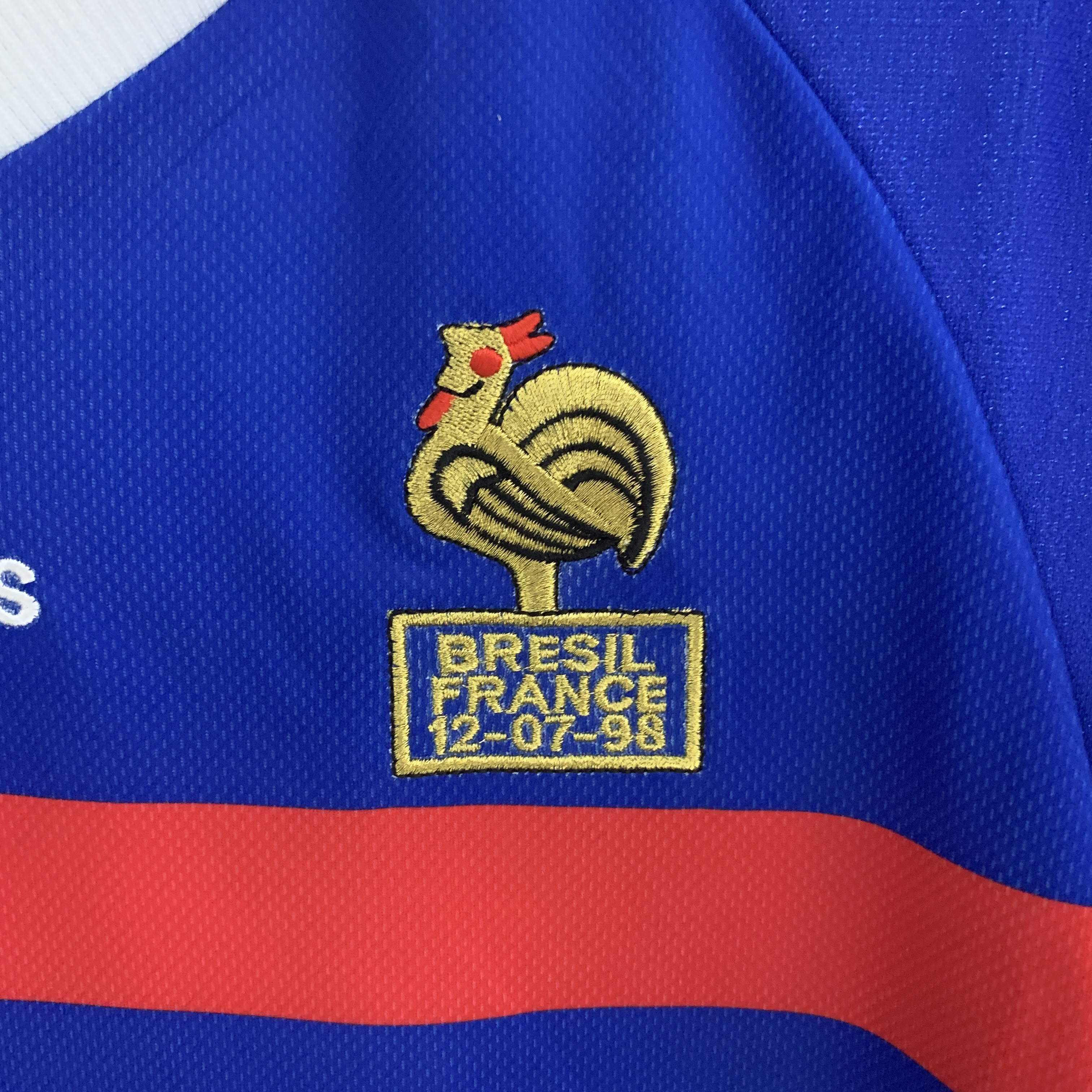 ManixJersey.com | Retro France 1998 Home Stadium Long Sleeve Jersey -Customize Name, Number and Patch | Worldwide Shipping
