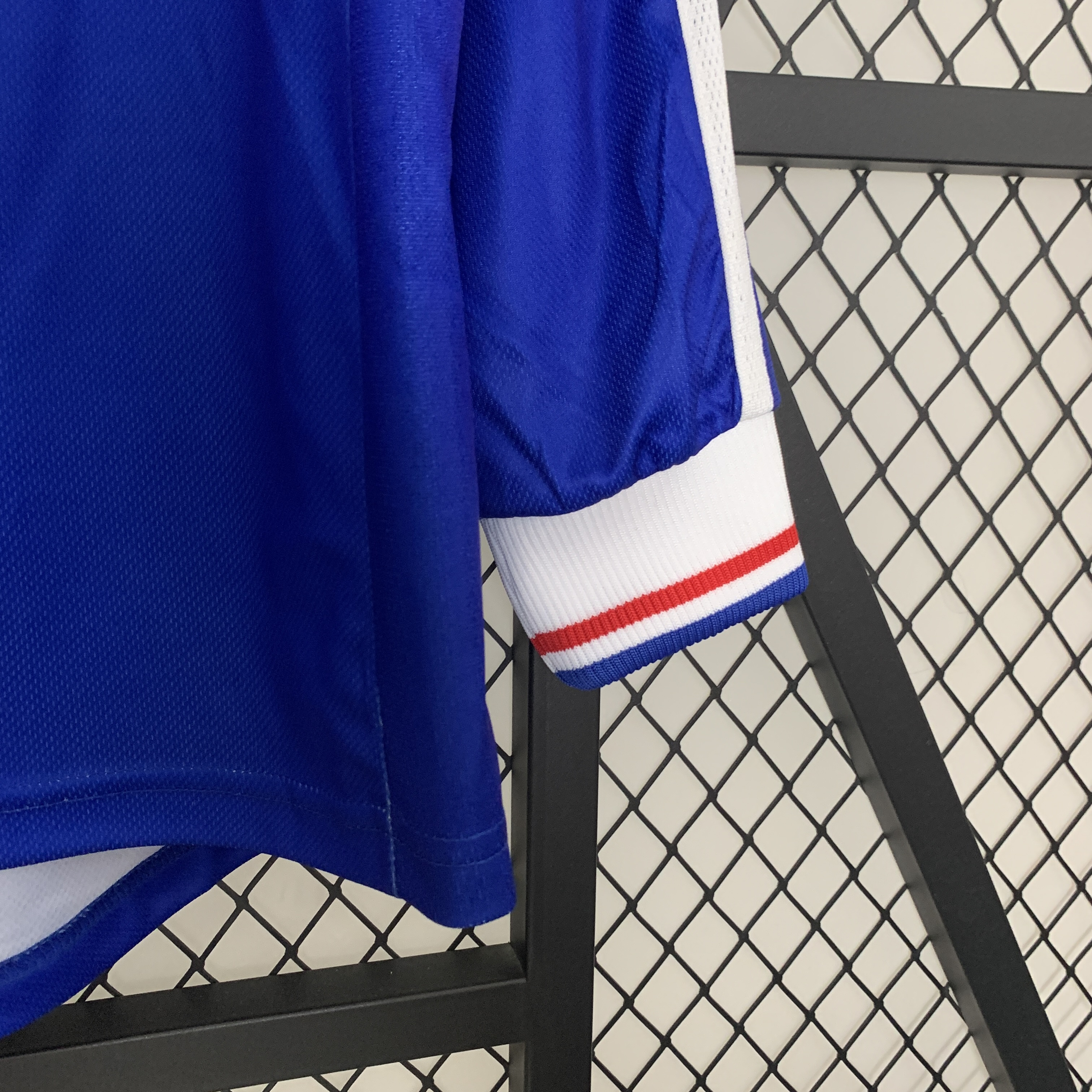 ManixJersey.com | Retro France 1998 Home Stadium Long Sleeve Jersey -Customize Name, Number and Patch | Worldwide Shipping