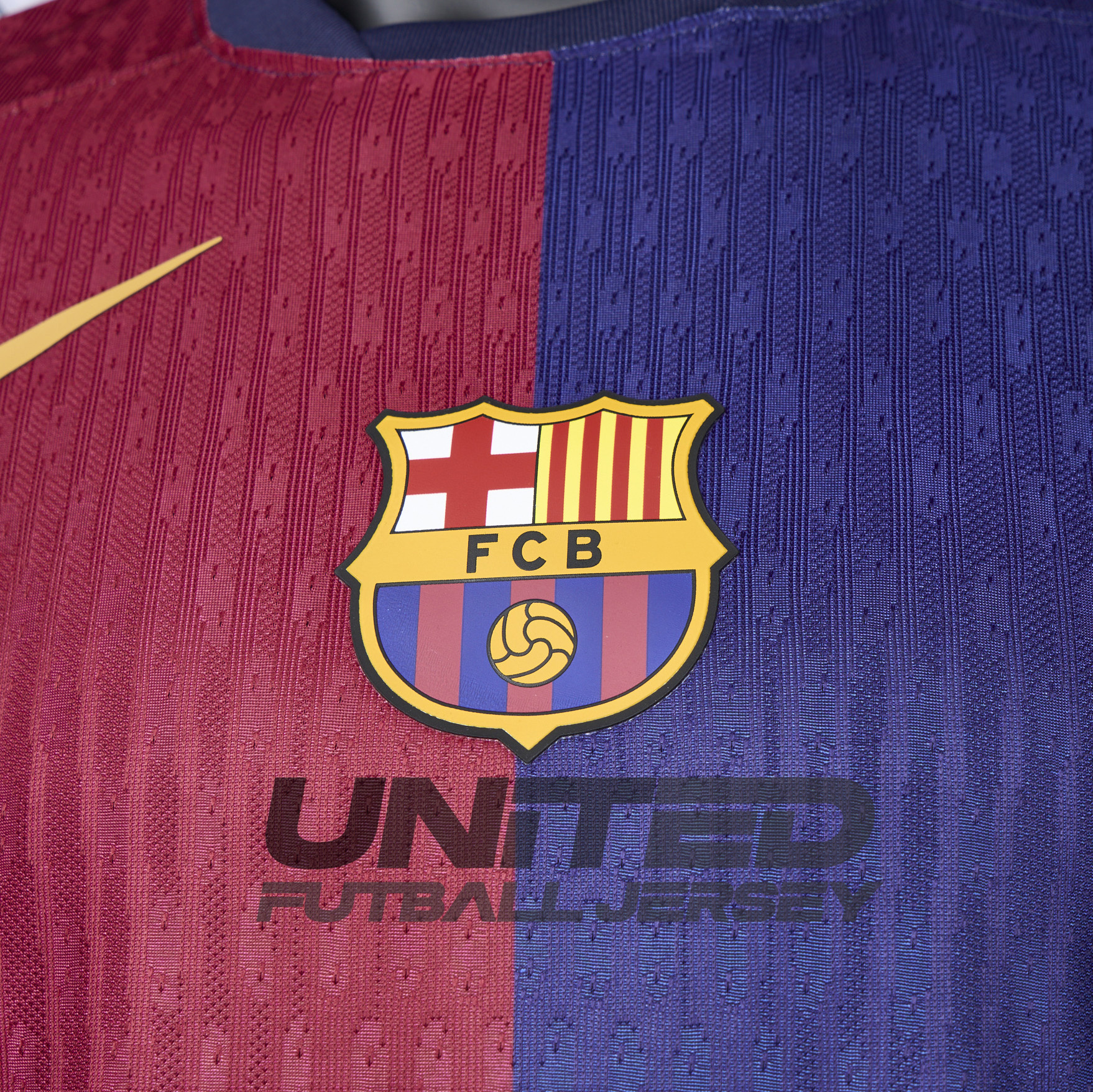 unitedfutballjersey-Barcelona 24-25 Home Unsponsored Jersey - Player Version