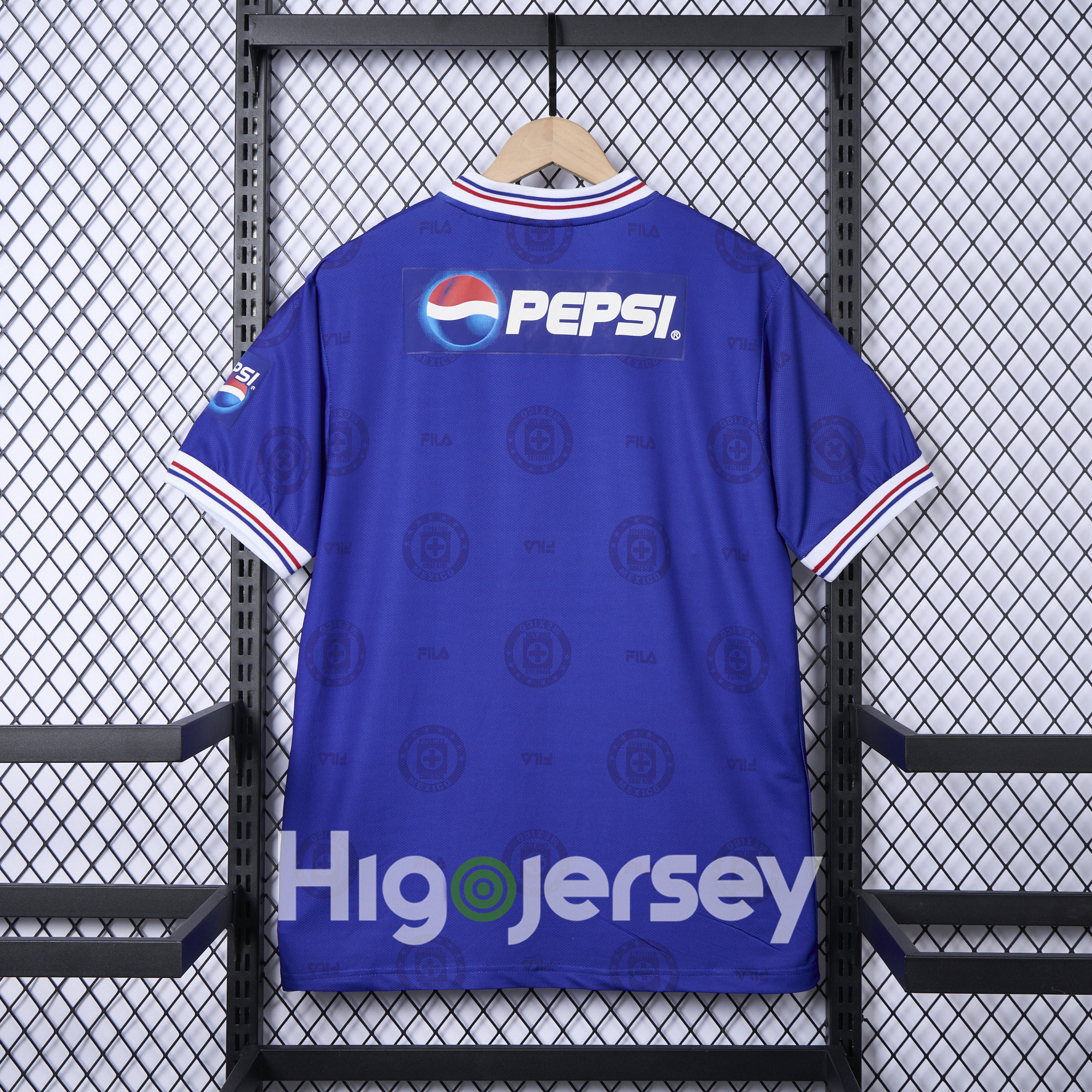 Higojerseys-Retro Cruz Azul 1998-99 Home Stadium Jersey - Fans Version