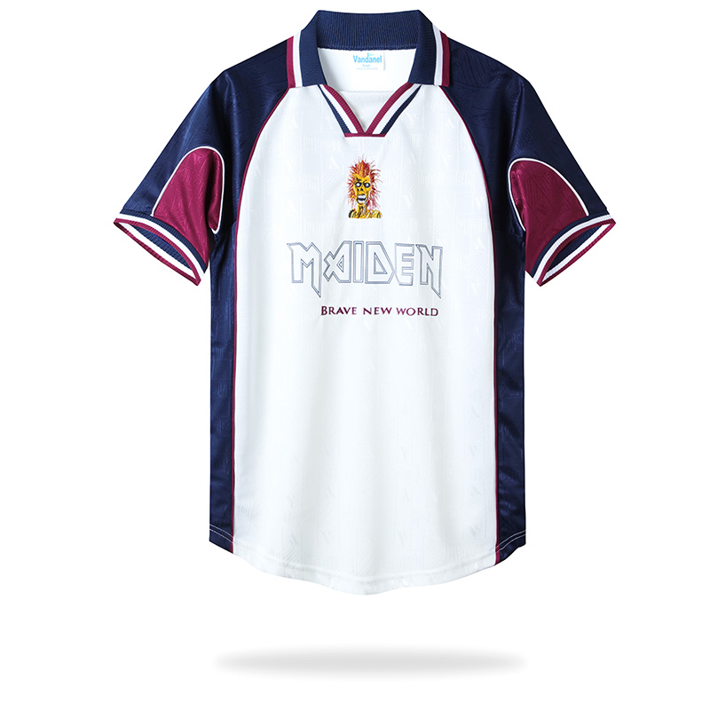 ManixJersey.com | Retro Iron Maiden 1999-01 Away Jersey -Customize Name, Number and Patch | Worldwide Shipping