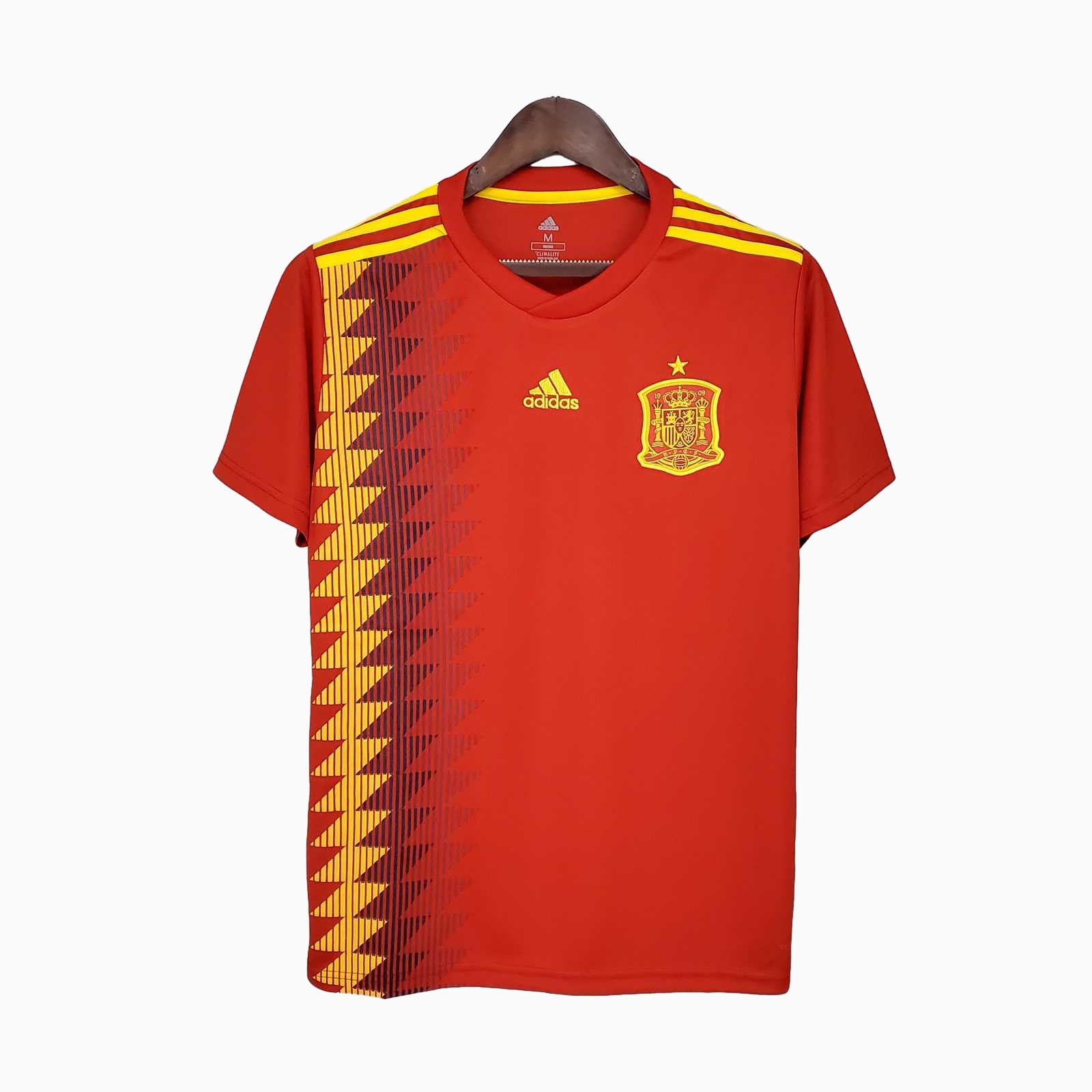 SIUjerseys-Retro Spain 2018 Home Stadium Jersey