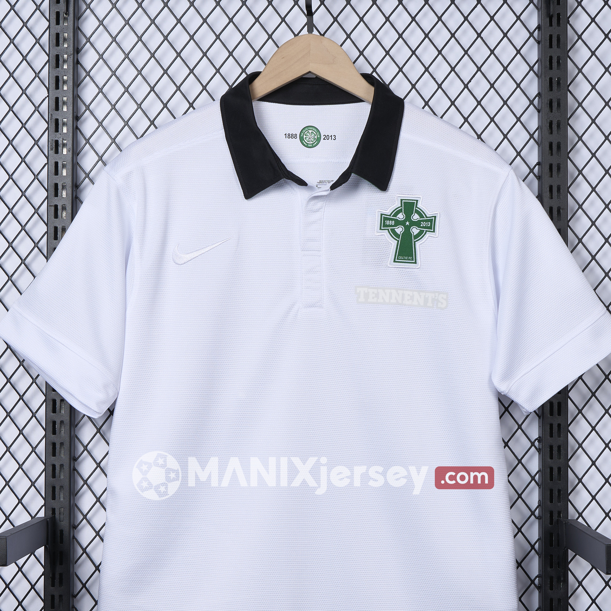 ManixJersey.com | Retro Celtic 2012-13 Third 125th Anniversary White POLO Shirt -Customize Name, Number and Patch | Worldwide Shipping
