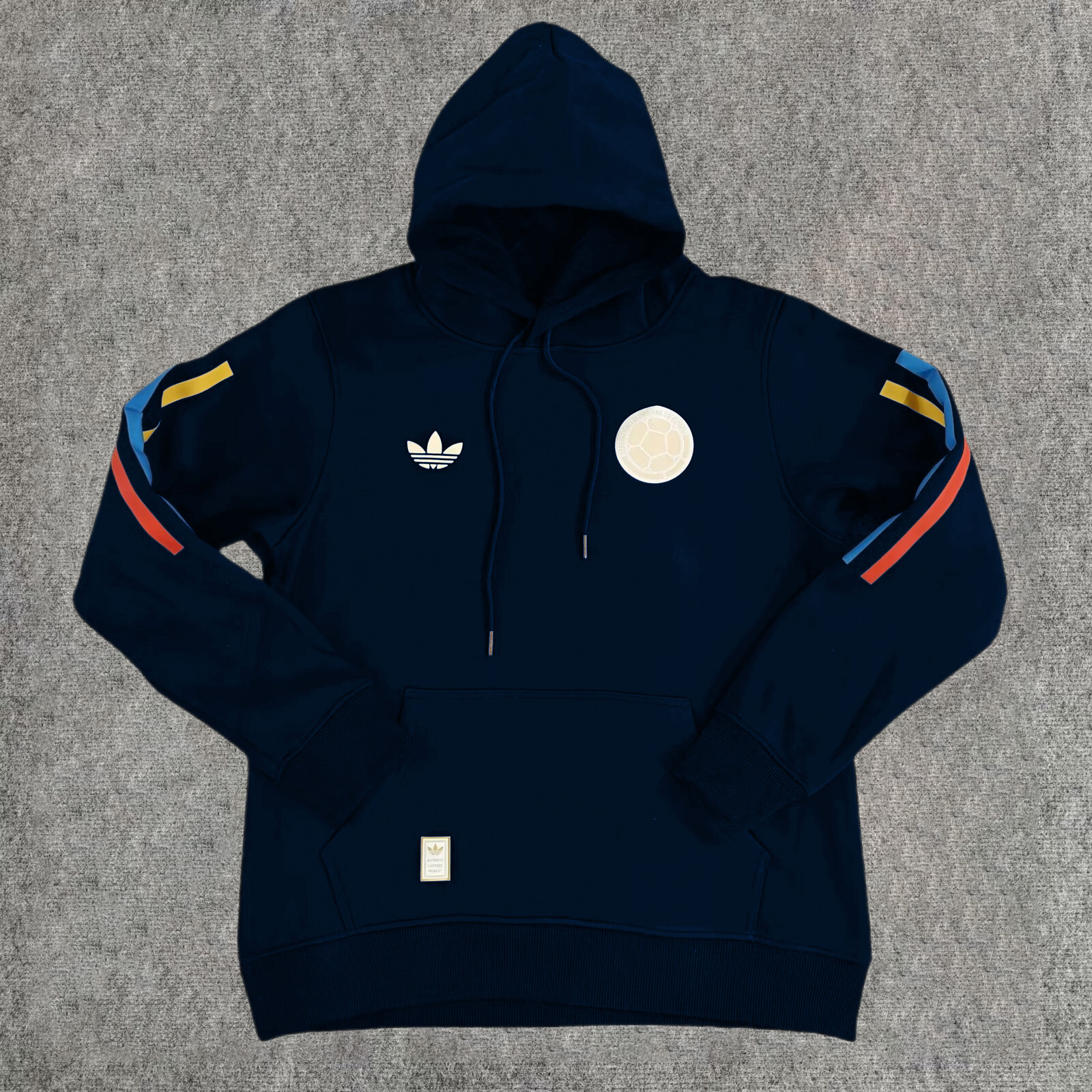 ManixJersey.com | Colombia 2024 100th Anniversary Hooded - Deep Blue -Customize Name, Number and Patch | Worldwide Shipping