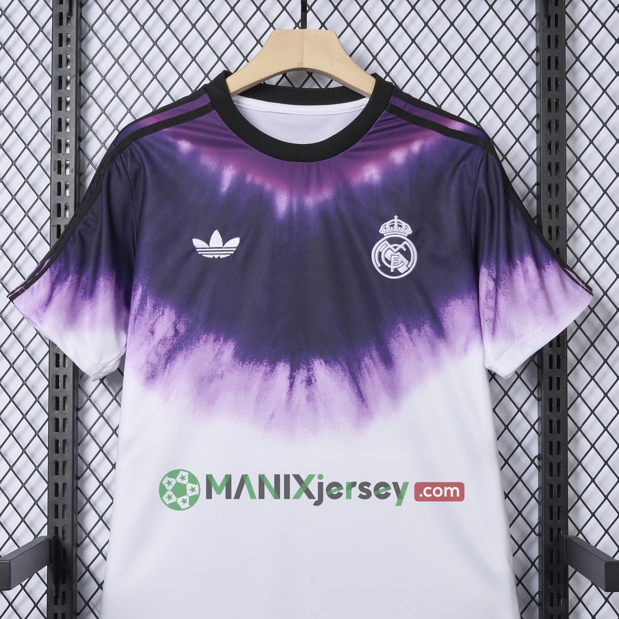 ManixJersey.com | Real Madrid 24-25 White & Purple Spring Festival Special Edition Jersey - Fans Version -Customize Name, Number and Patch | Worldwide Shipping
