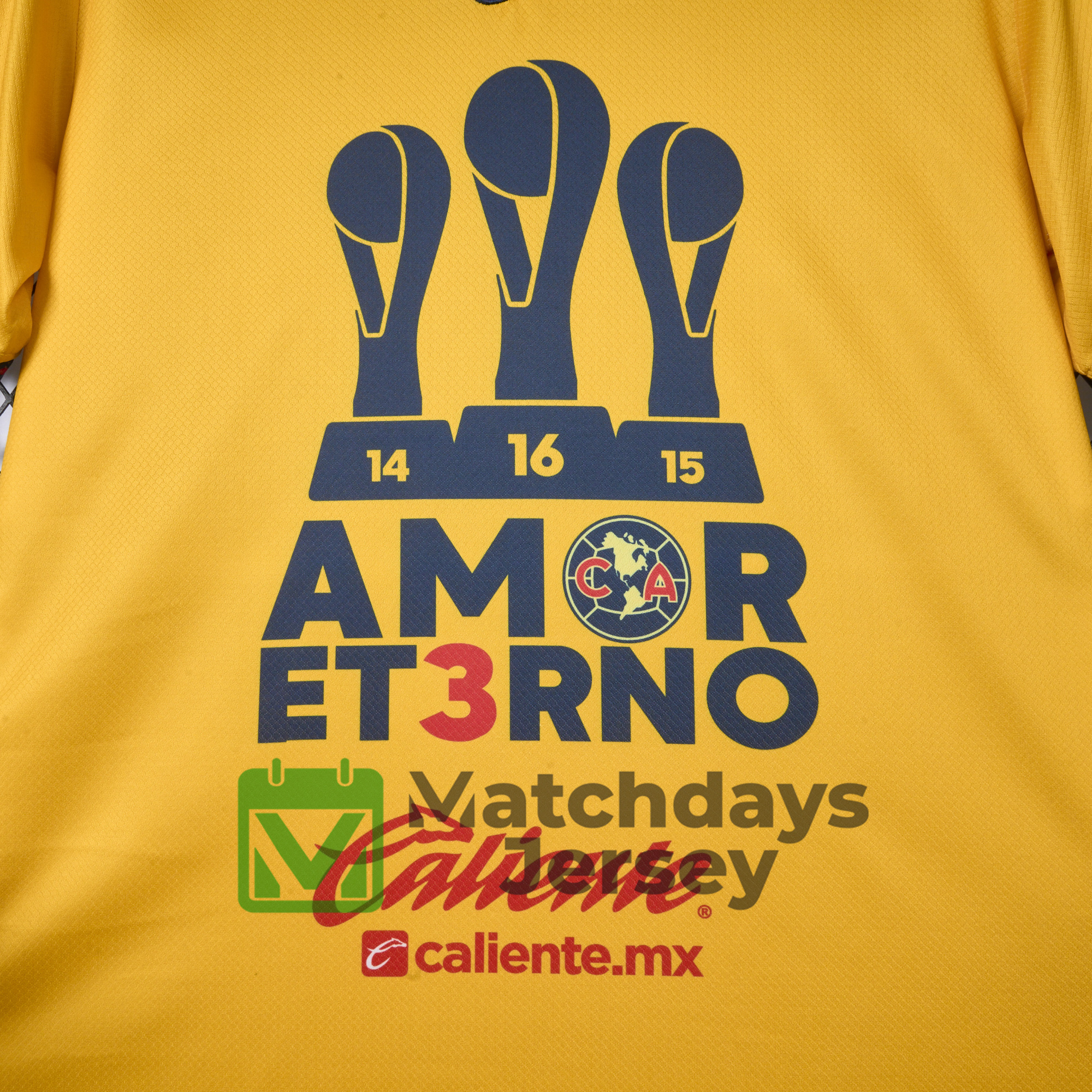 GlobeJersey-Club América 2024 Triple Championship Commemorative Edition Jersey