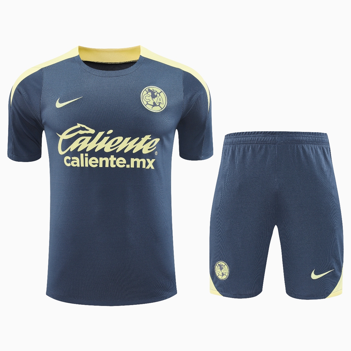 ManixJersey.com | Club América 24-25 Short-Sleeve Training Set - Grey Top & Shorts -Customize Name, Number and Patch | Worldwide Shipping