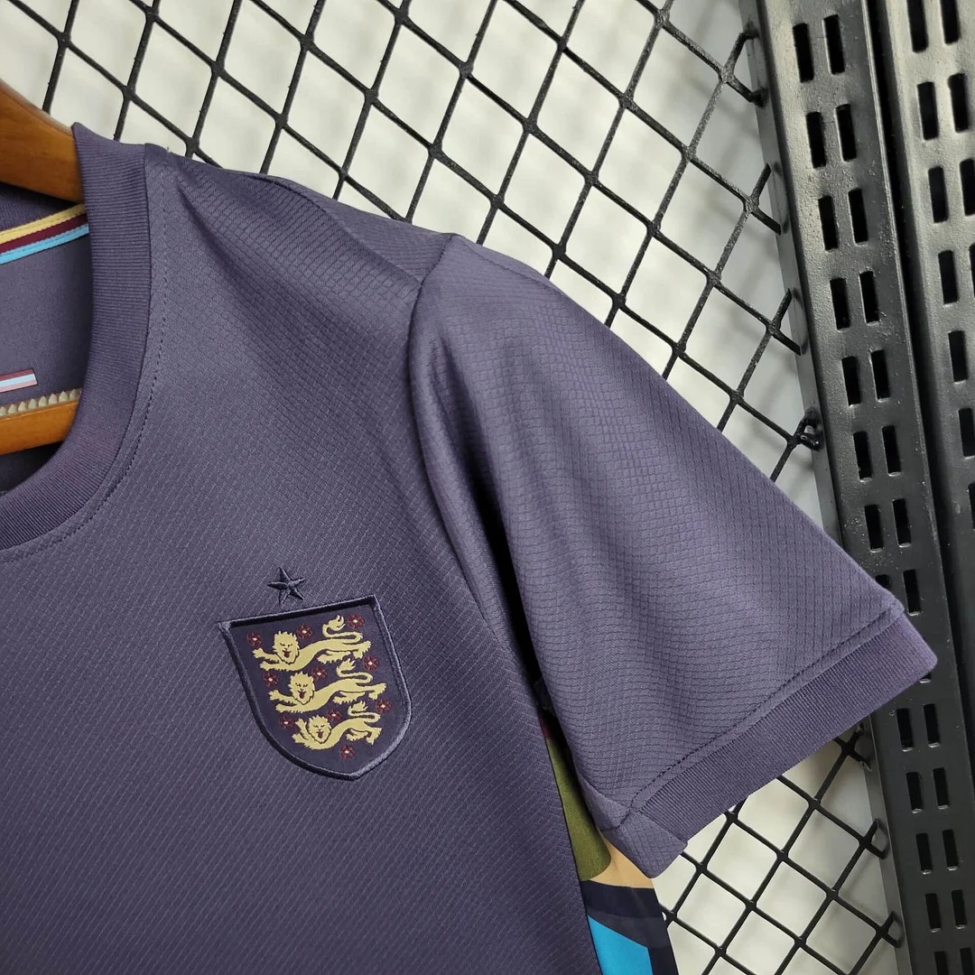 ManixJersey.com | England 2024 Away Stadium Kids Kit -Customize Name, Number and Patch | Worldwide Shipping
