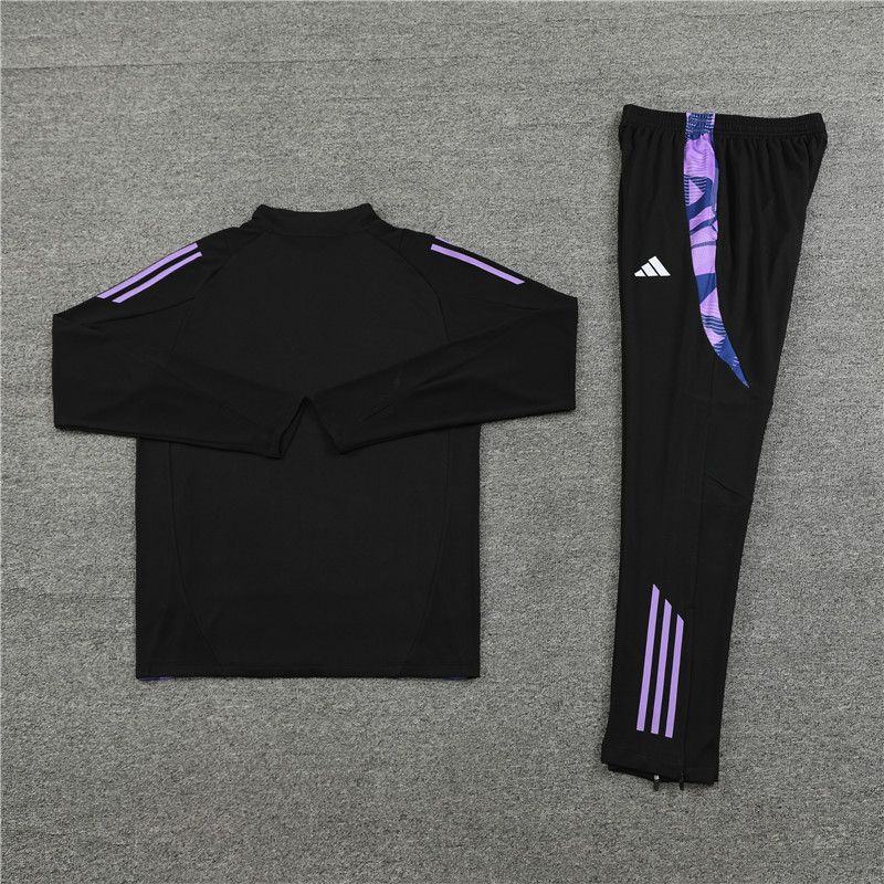 ManixJersey.com | Germany 2024 Long Sleeve Training Set - Black -Customize Name, Number and Patch | Worldwide Shipping
