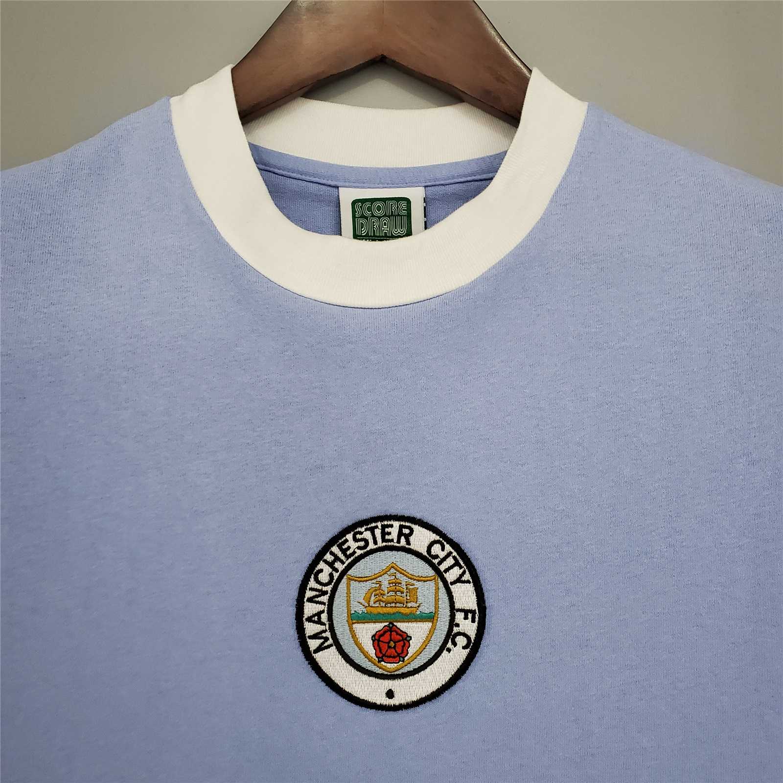SIUjerseys-Retro Manchester City 1971-74 Home Jersey