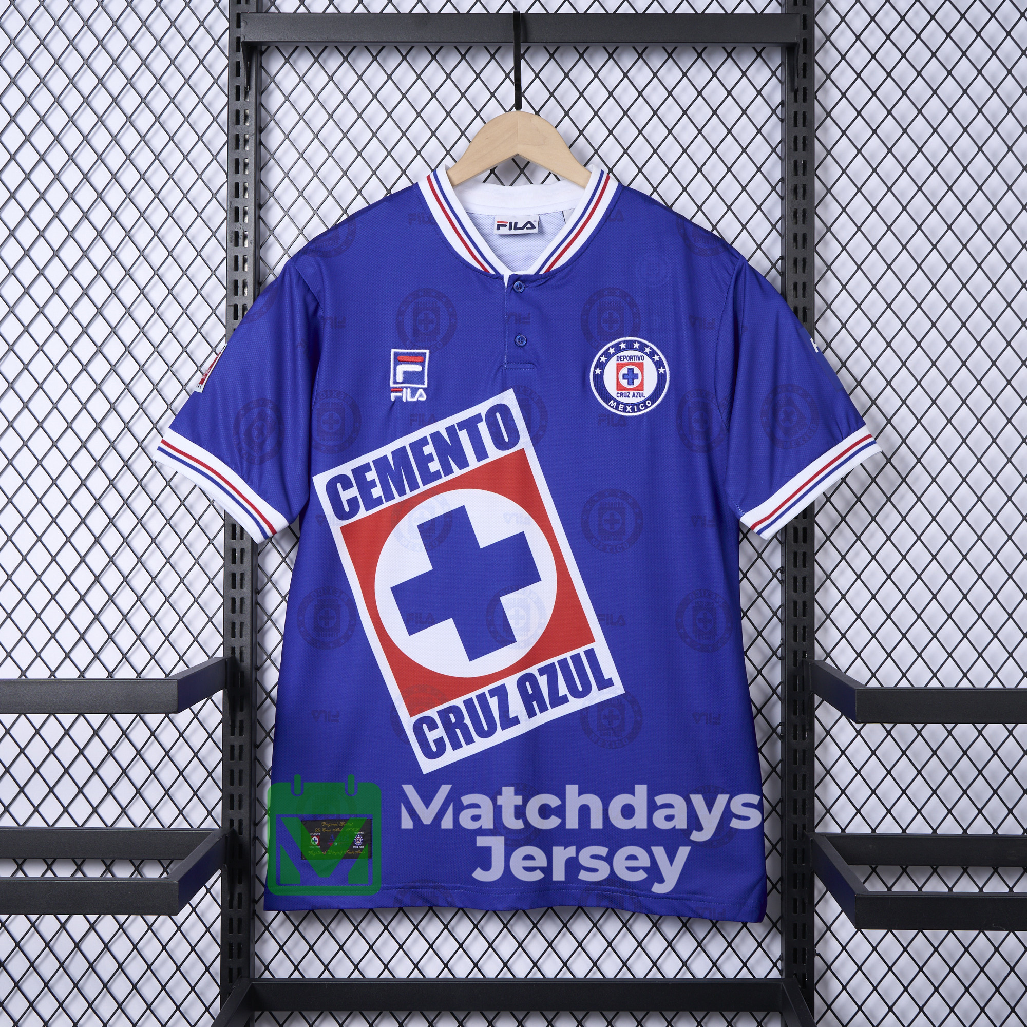GlobeJersey-Retro Cruz Azul 1998-99 Home Stadium Jersey - Fans Version
