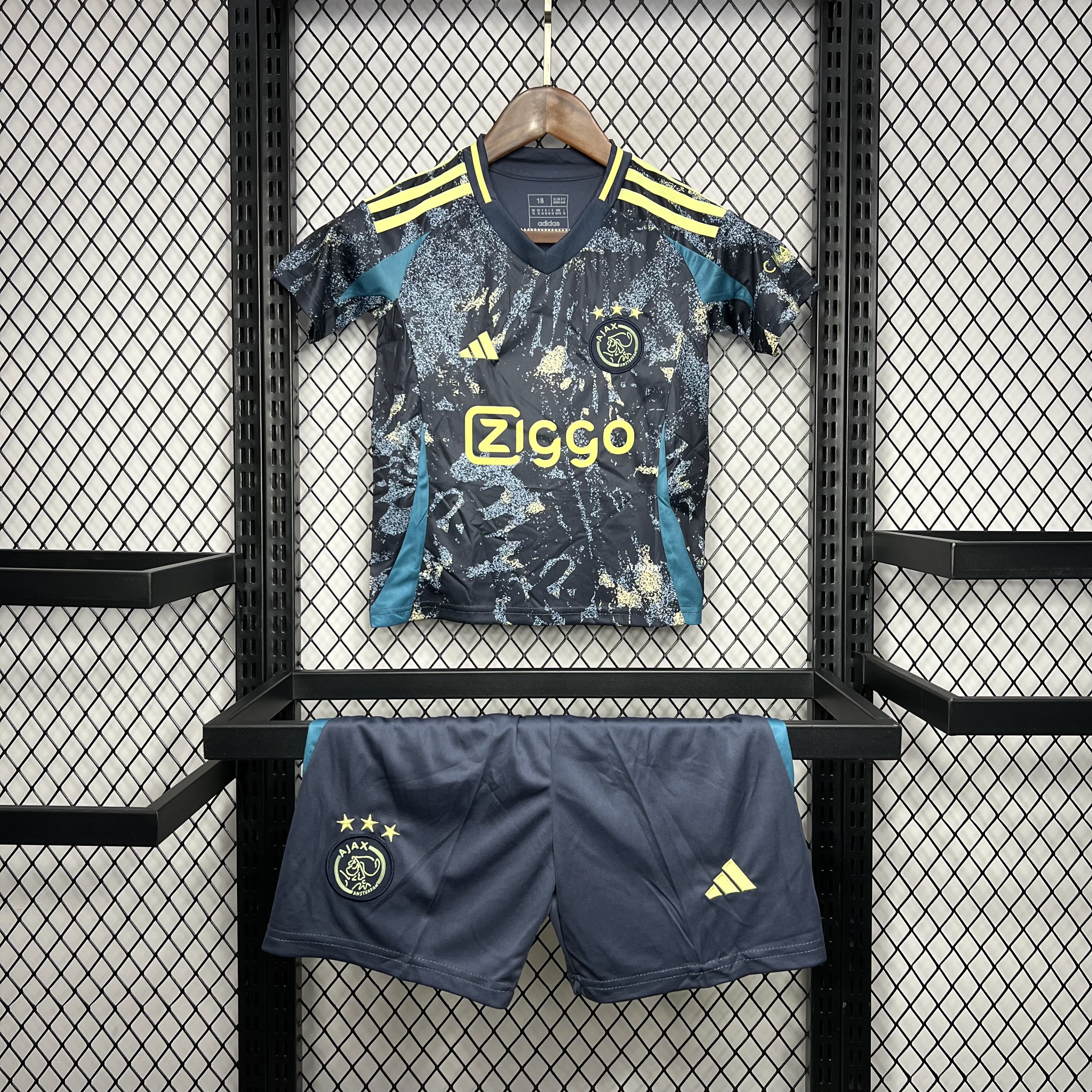 unitedfutballjersey-Ajax 24-25 Away Kids Kit