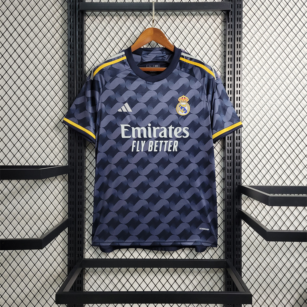 ManixJersey.com | Real Madrid 23/24 Away Blue Jersey - Fans Version -Customize Name, Number and Patch | Worldwide Shipping