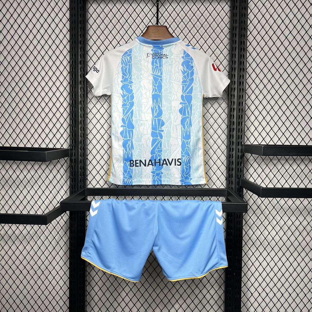 JerseysGala.com | Malaga 24-25 Home Kids Kit -Customize Name, Number and Patch | Worldwide Shipping