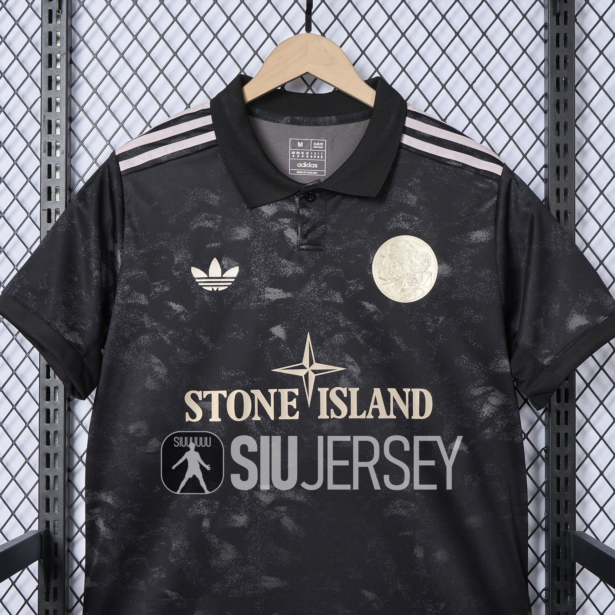 SIUjerseys-Ajax 24-25 Stone Island Co-brand Jersey - Fans Version