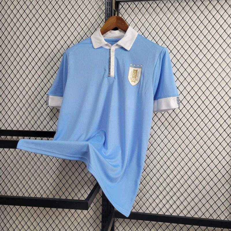 GlobeJersey-Uruguay 2024 Home Stadium Jersey - Fans Version